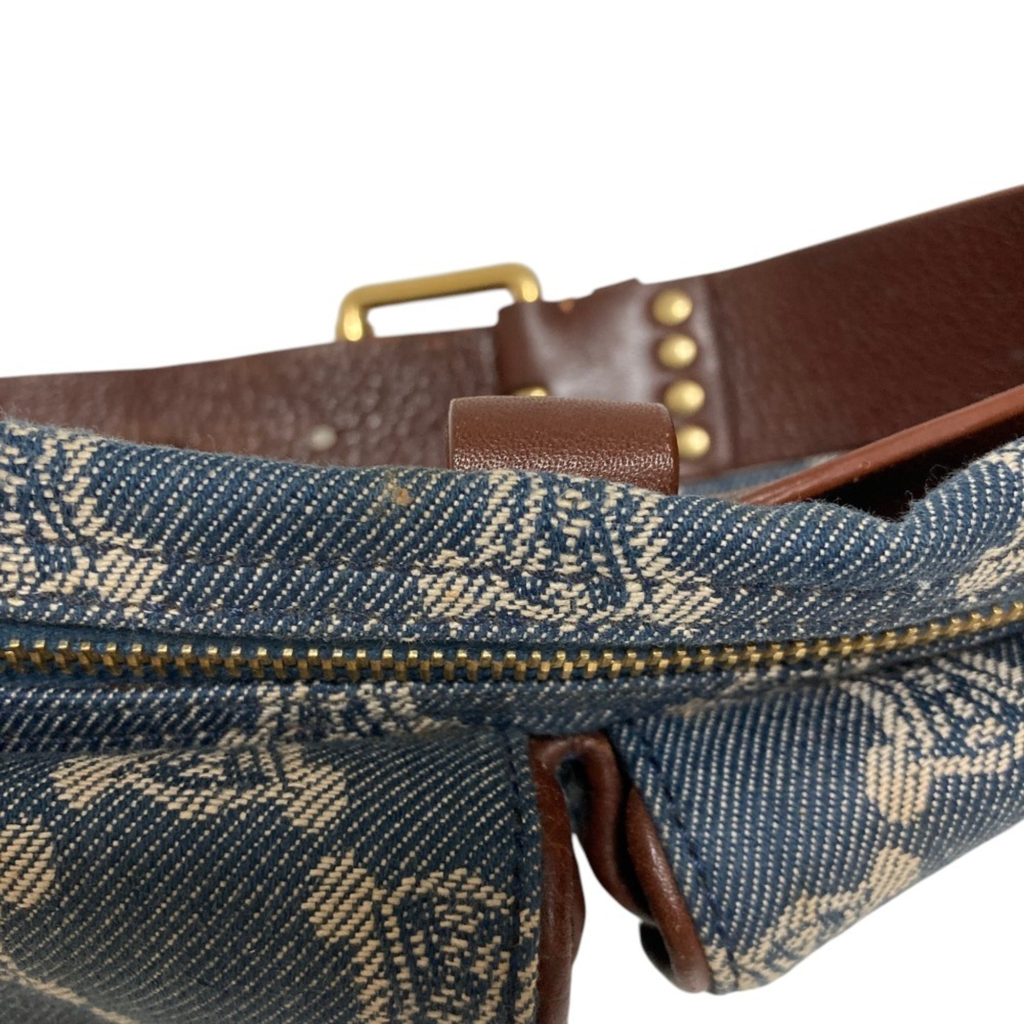 Celine Macadam Blue Denim Fanny Pack (Pre-Owned)