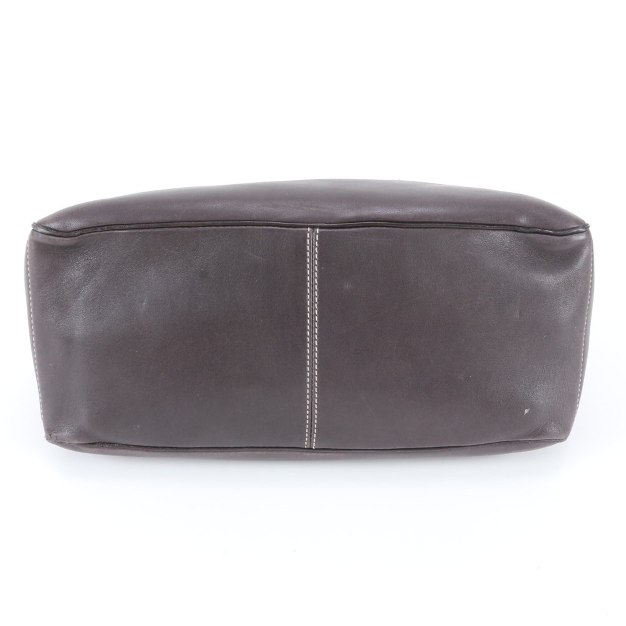 Celine Brown Leather Handbag Tote Bag (Pre-Owned)