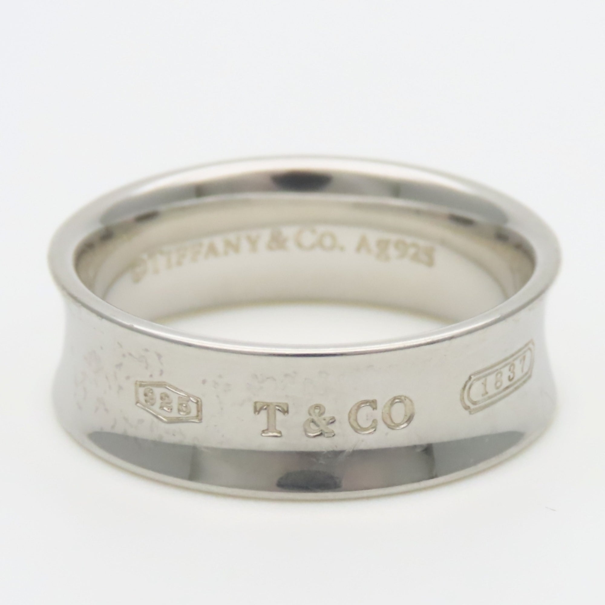 Tiffany Silver Silver 925 Band Ring (Pre-Owned)