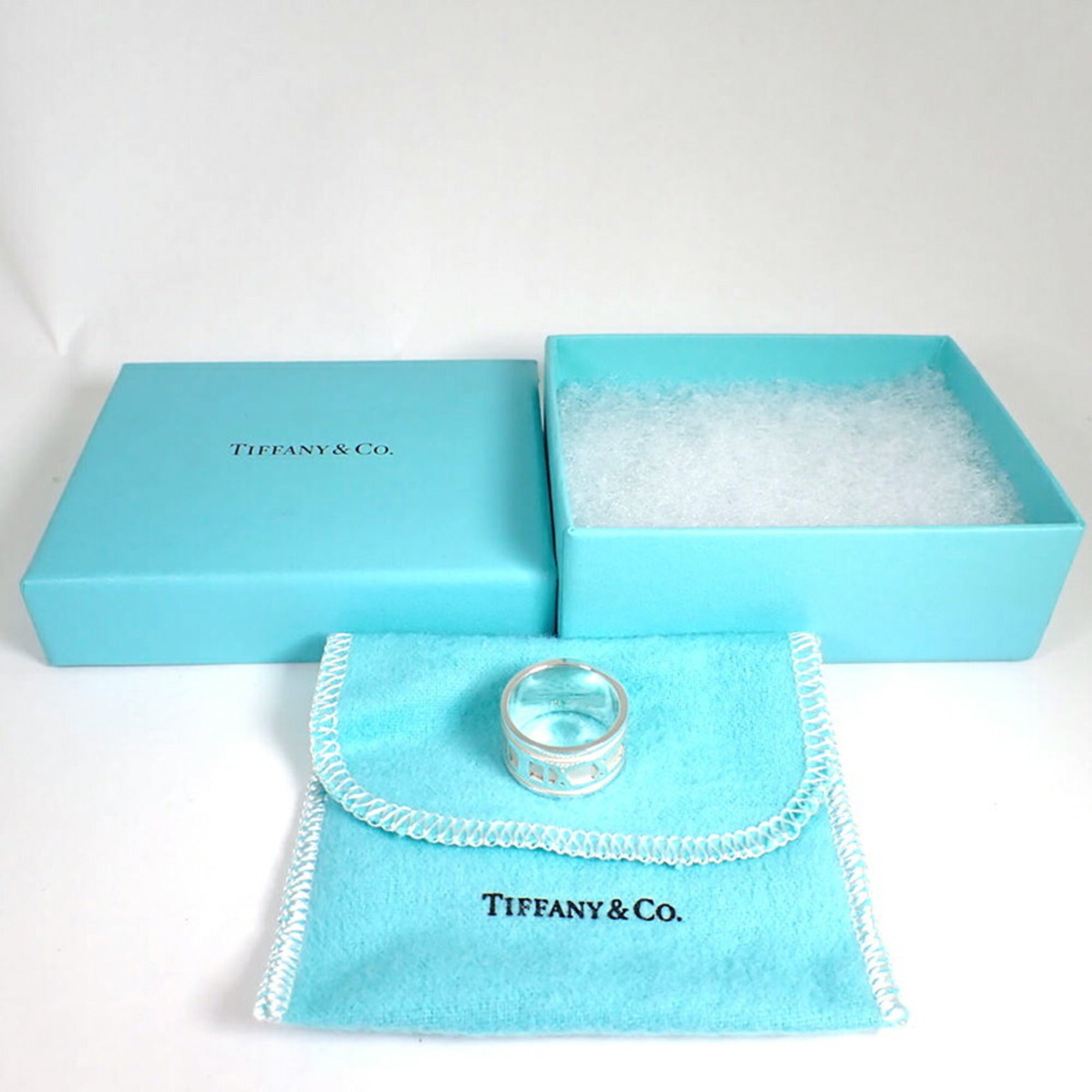 Tiffany Sterling Silver 925 Band Ring (Pre-Owned)
