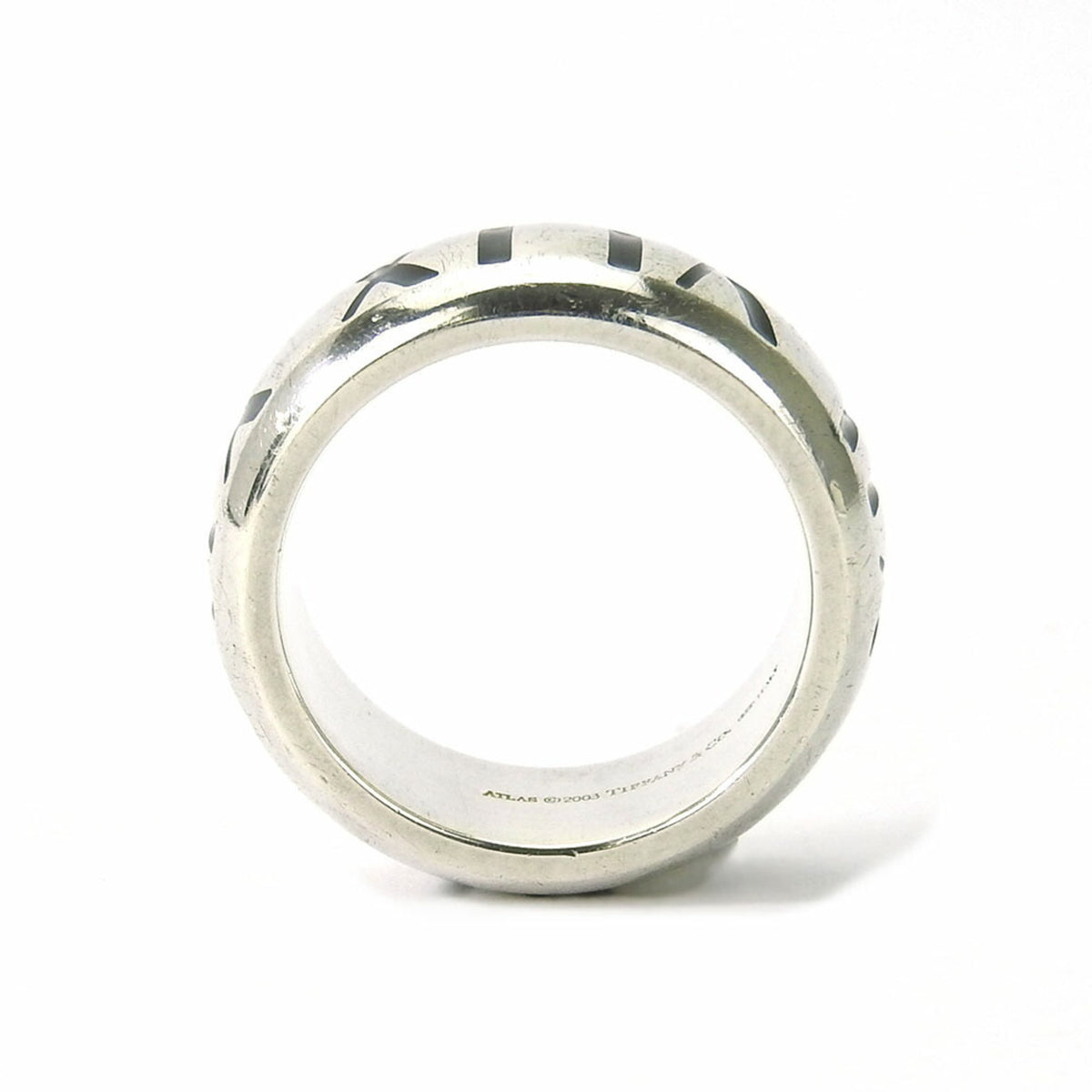 Tiffany Atlas Silver 925 Band Ring (Pre-Owned)