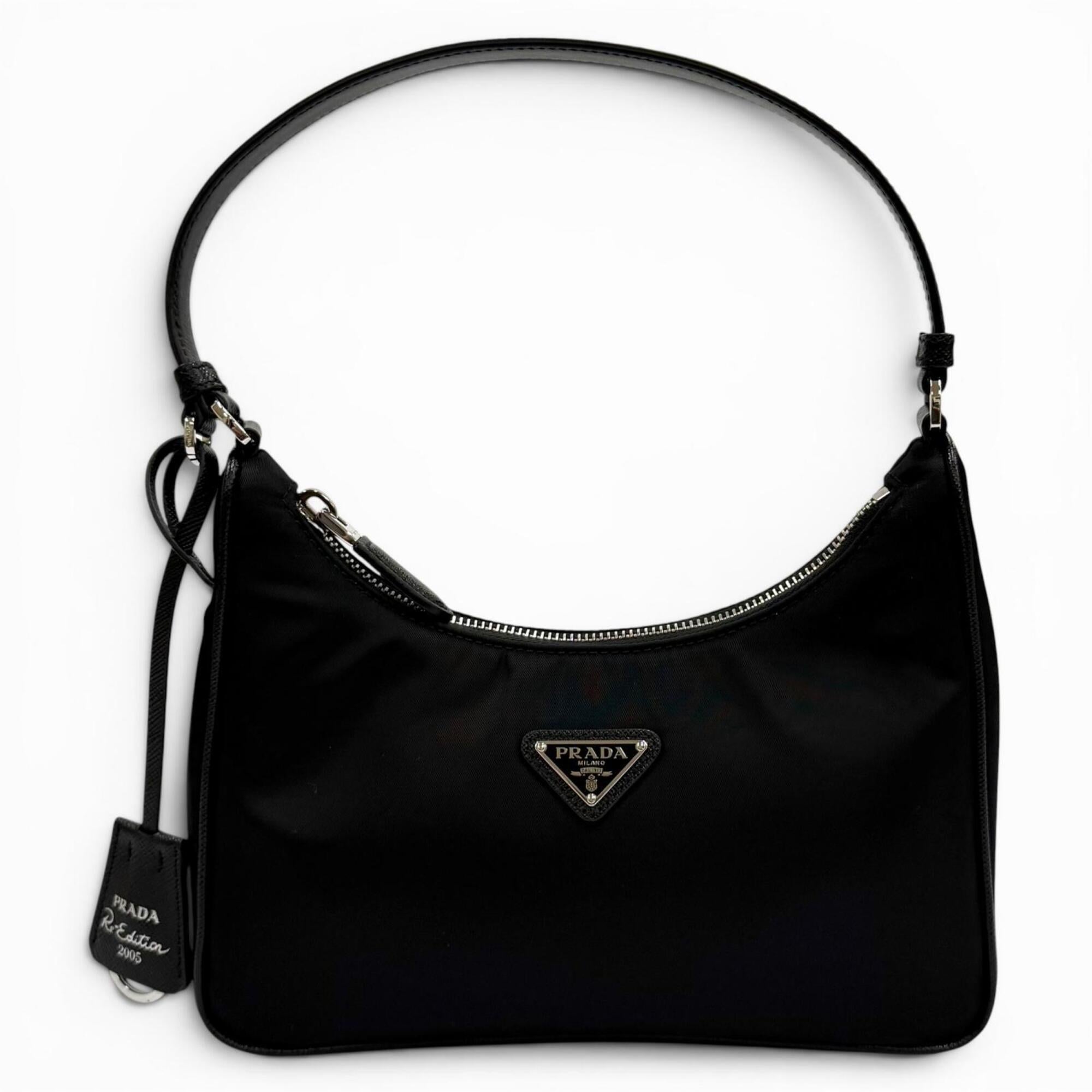 Prada Black Nylon Handbag (Pre-Owned)