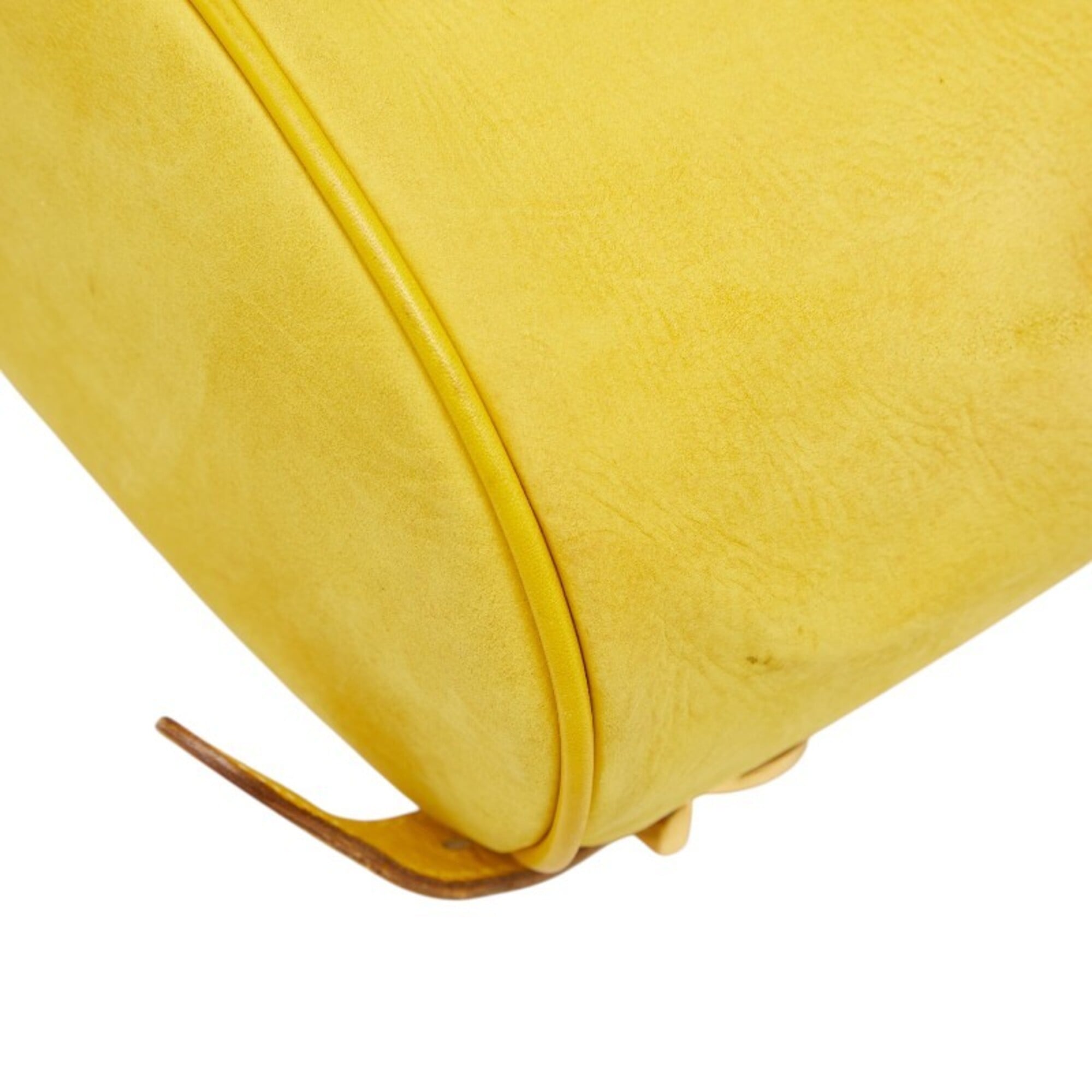 Salvatore Ferragamo Yellow Leather Backpack (Pre-Owned)