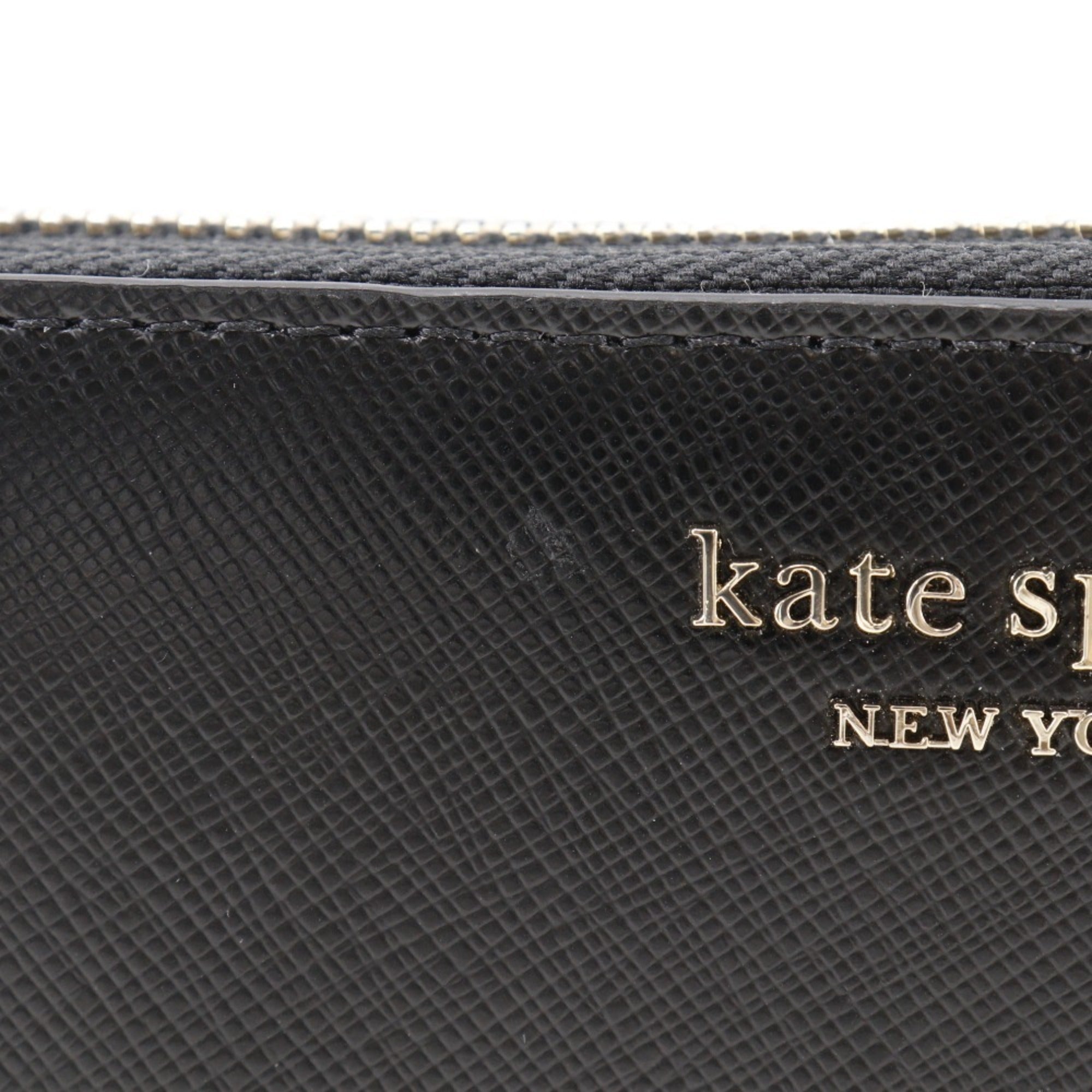Kate Spade Black Leather Long Wallet (Bi-Fold) (Pre-Owned)