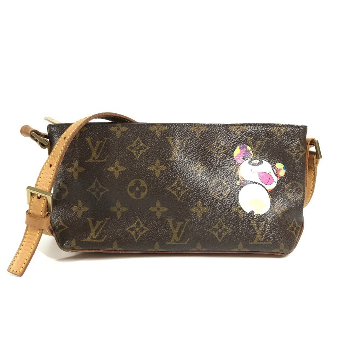 Louis Vuitton Brown Monogram Panda Monogram Canvas Pochette Shoulder Bag (Pre-Owned)