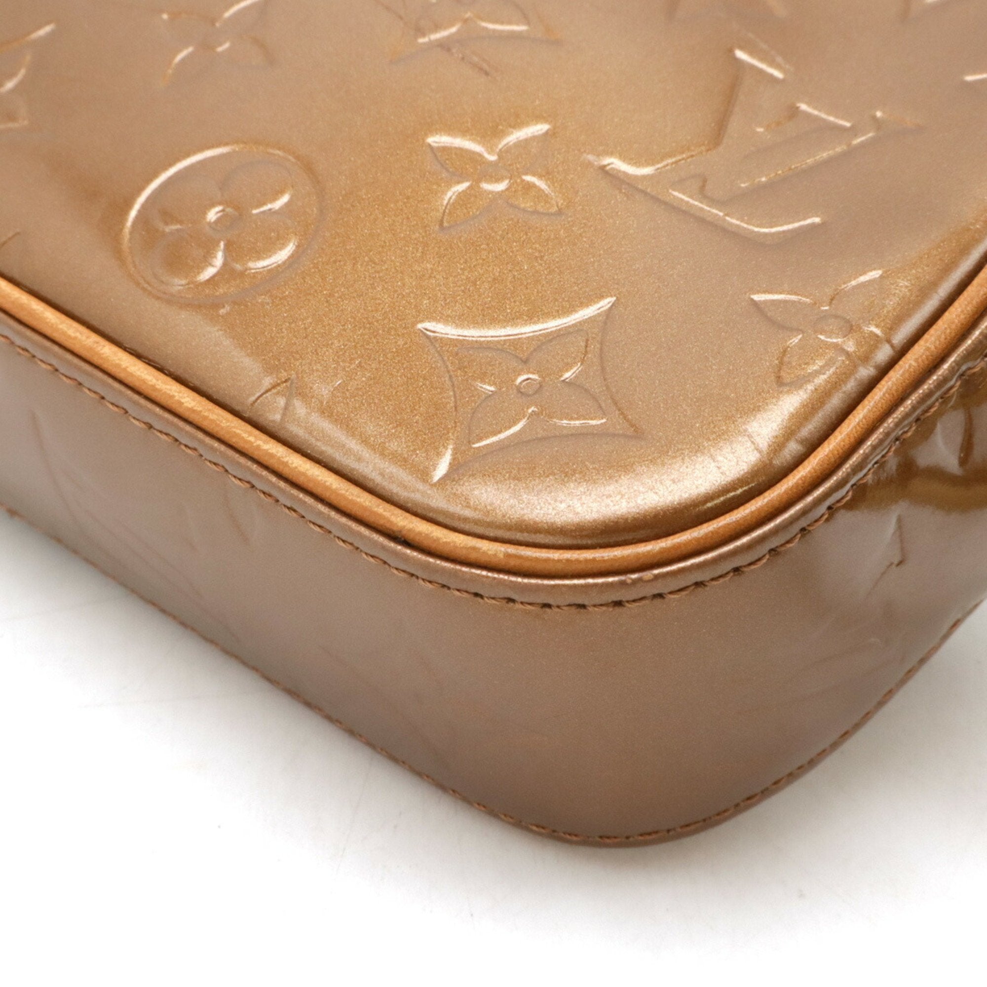 Louis Vuitton Bronze Leather Shoulder Bag (Pre-Owned)