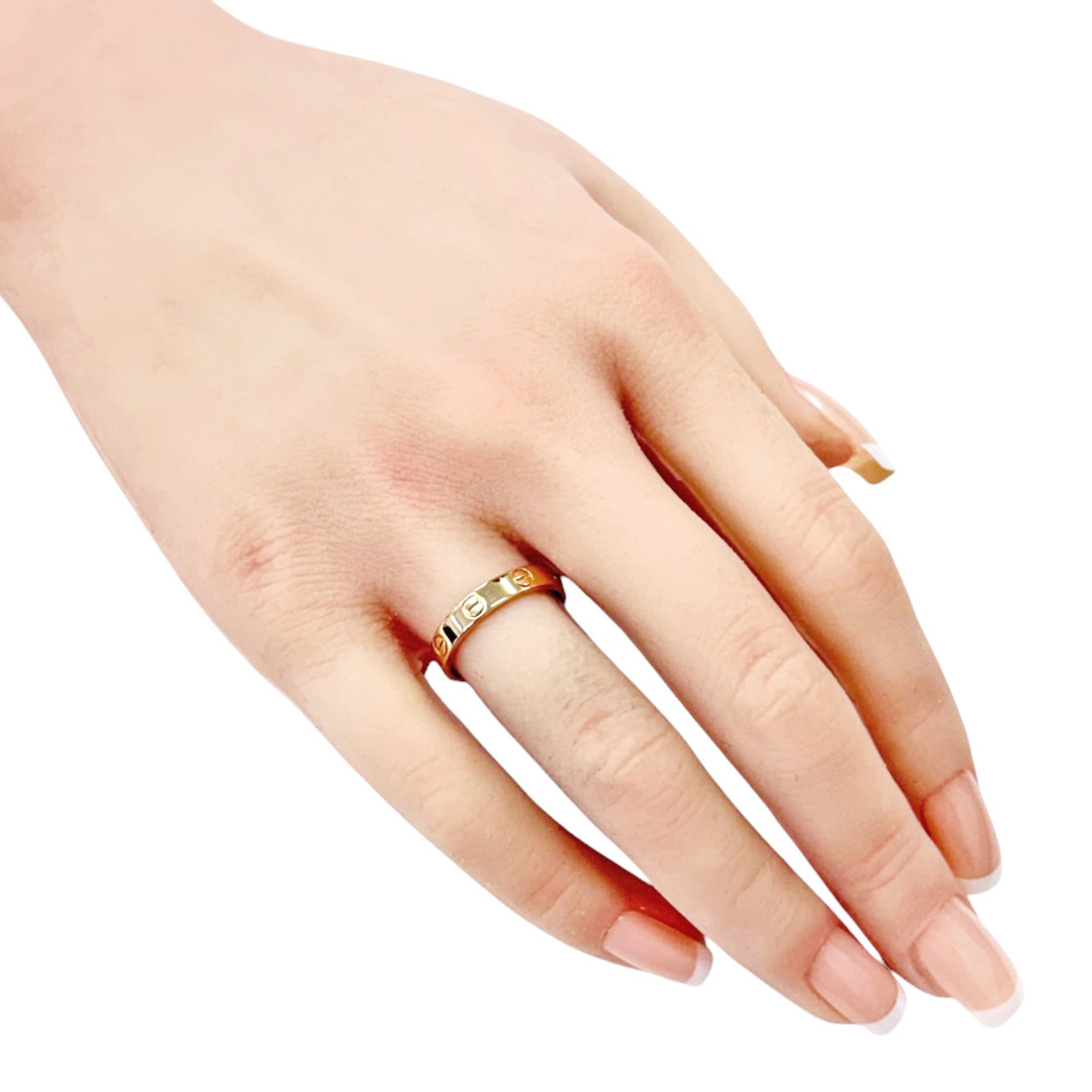 Cartier Love Pink Gold (18K) Band Ring (Pre-Owned)