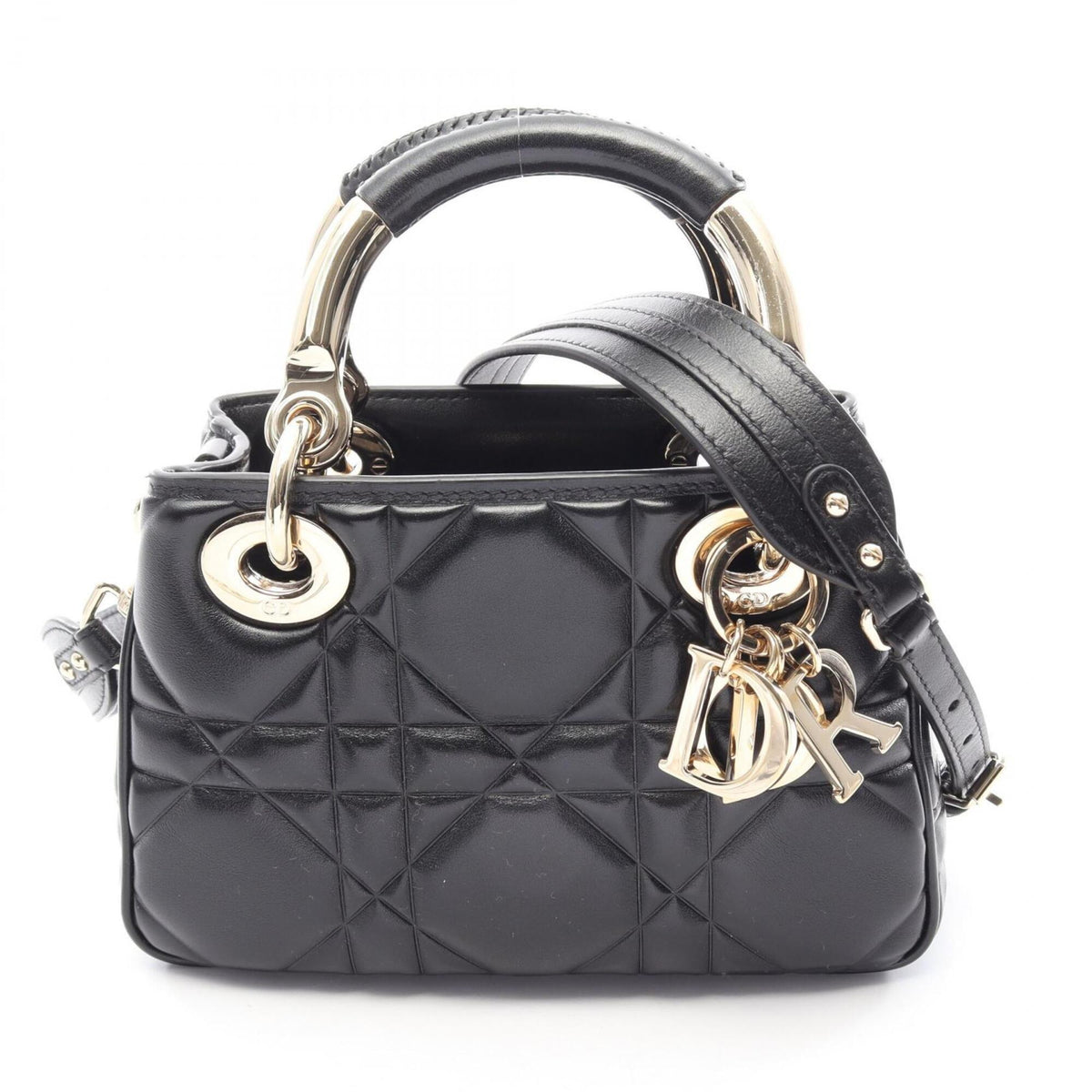 Christian Dior Black Leather Handbag (Pre-Owned)
