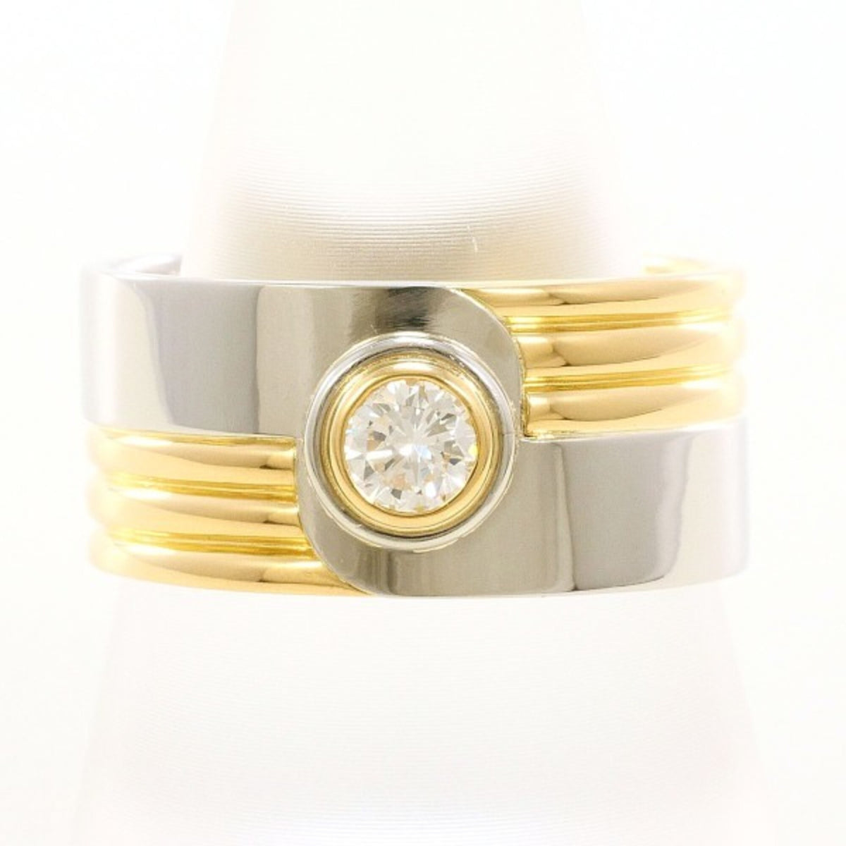Unbranded Platinum Yellow Gold Yellow Gold (18K) Platinum 900 Band Ring (Pre-Owned)