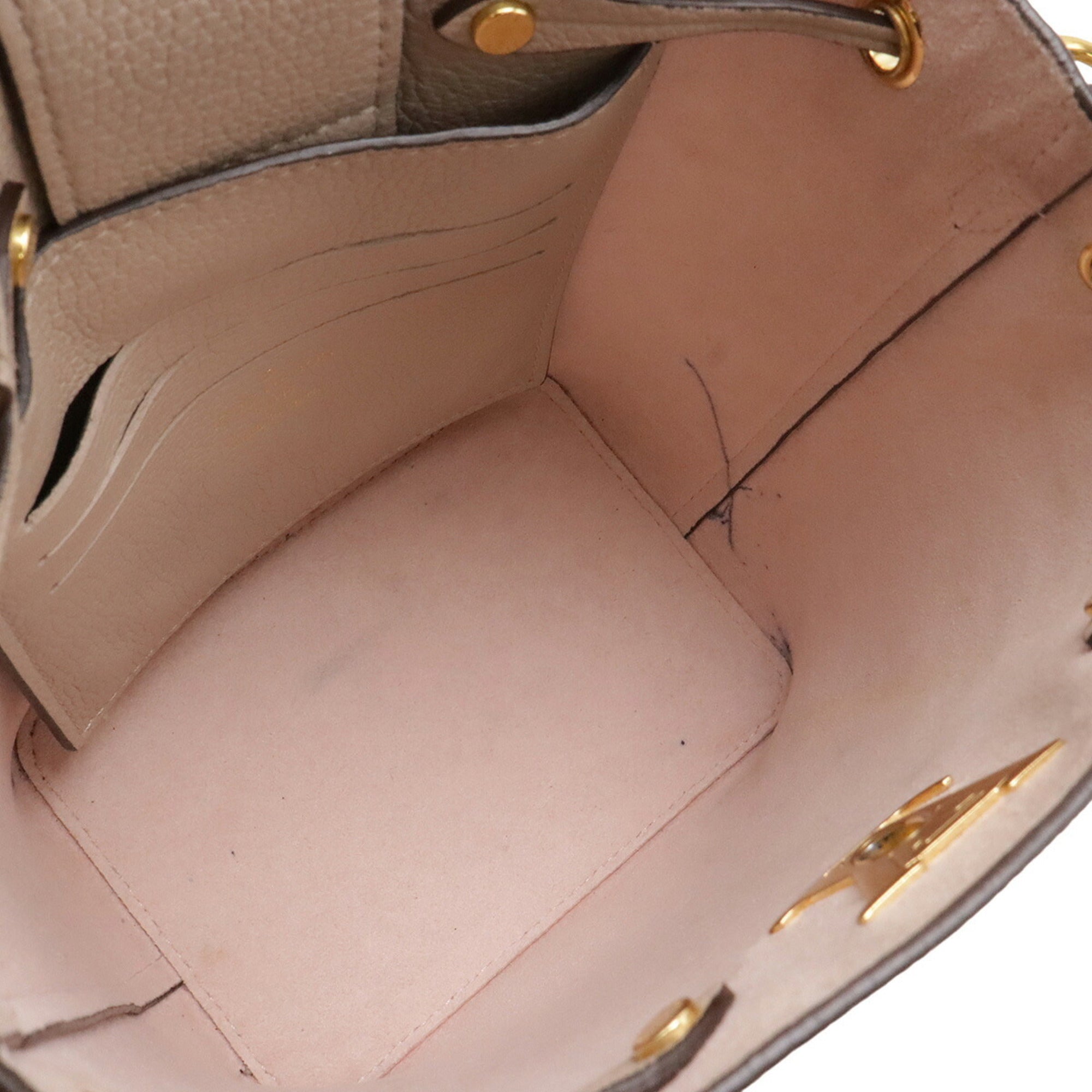 Louis Vuitton Beige Leather Shoulder Bag (Pre-Owned)