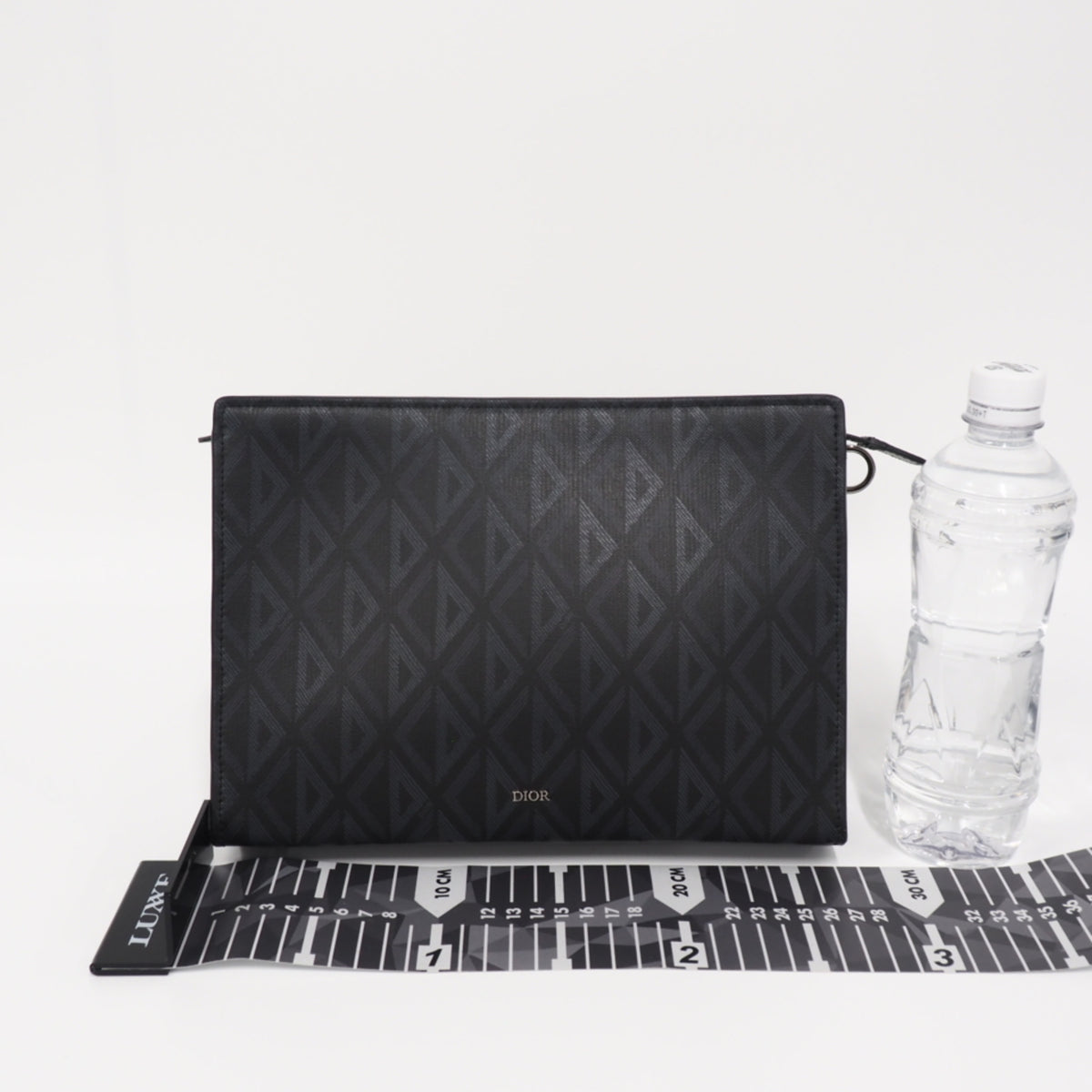 Christian Dior Black Navy Pvc Clutch Bag (Pre-Owned)