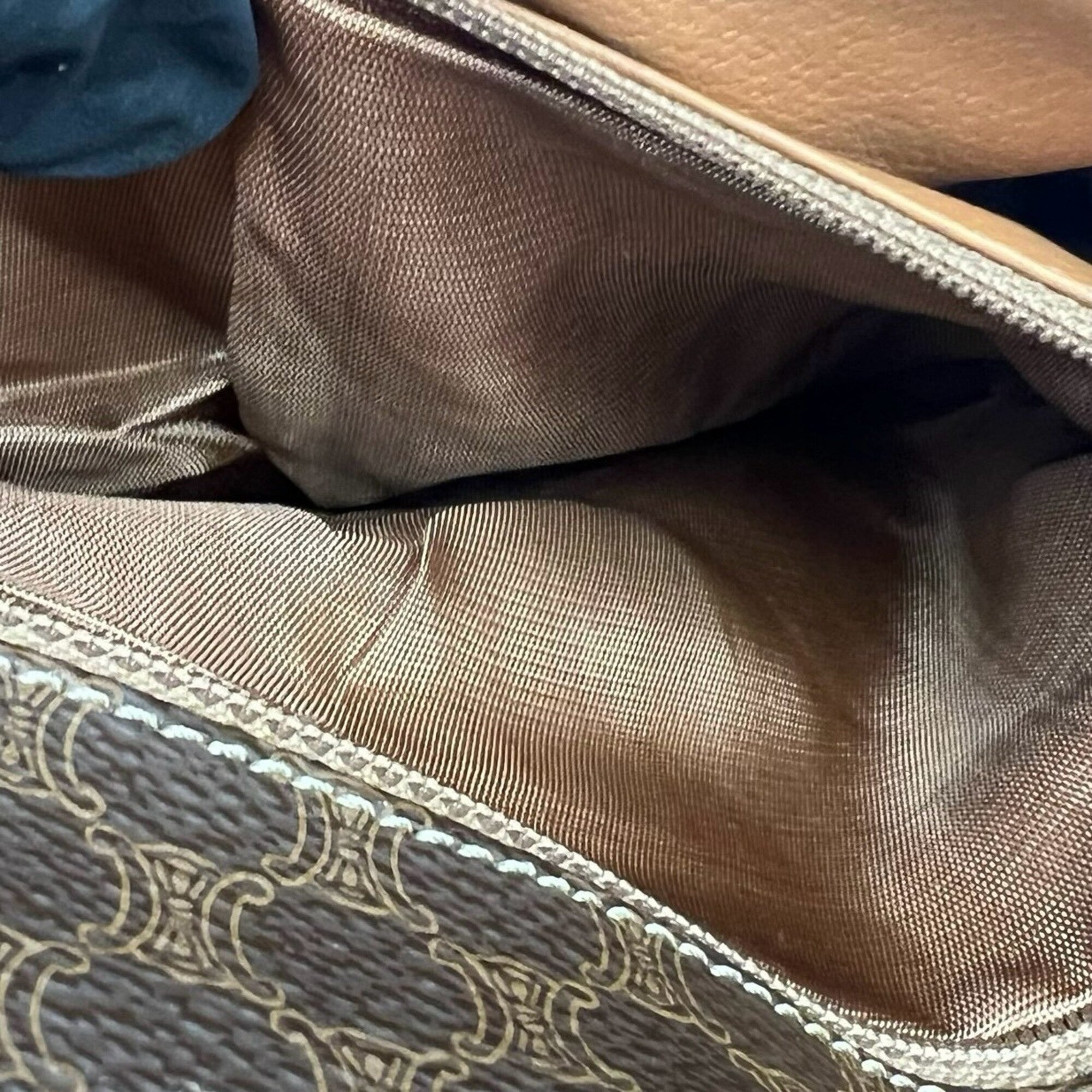 Celine Brown Leather Pvc Shoulder Bag (Pre-Owned)