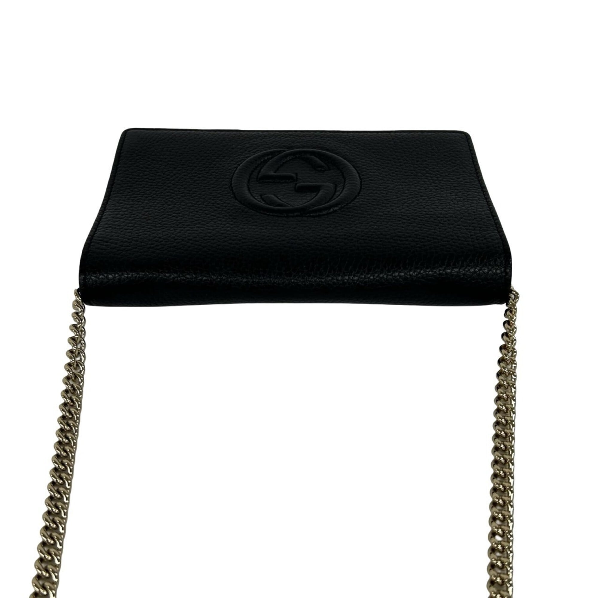 Gucci Black Leather Shoulder Bag (Pre-Owned)