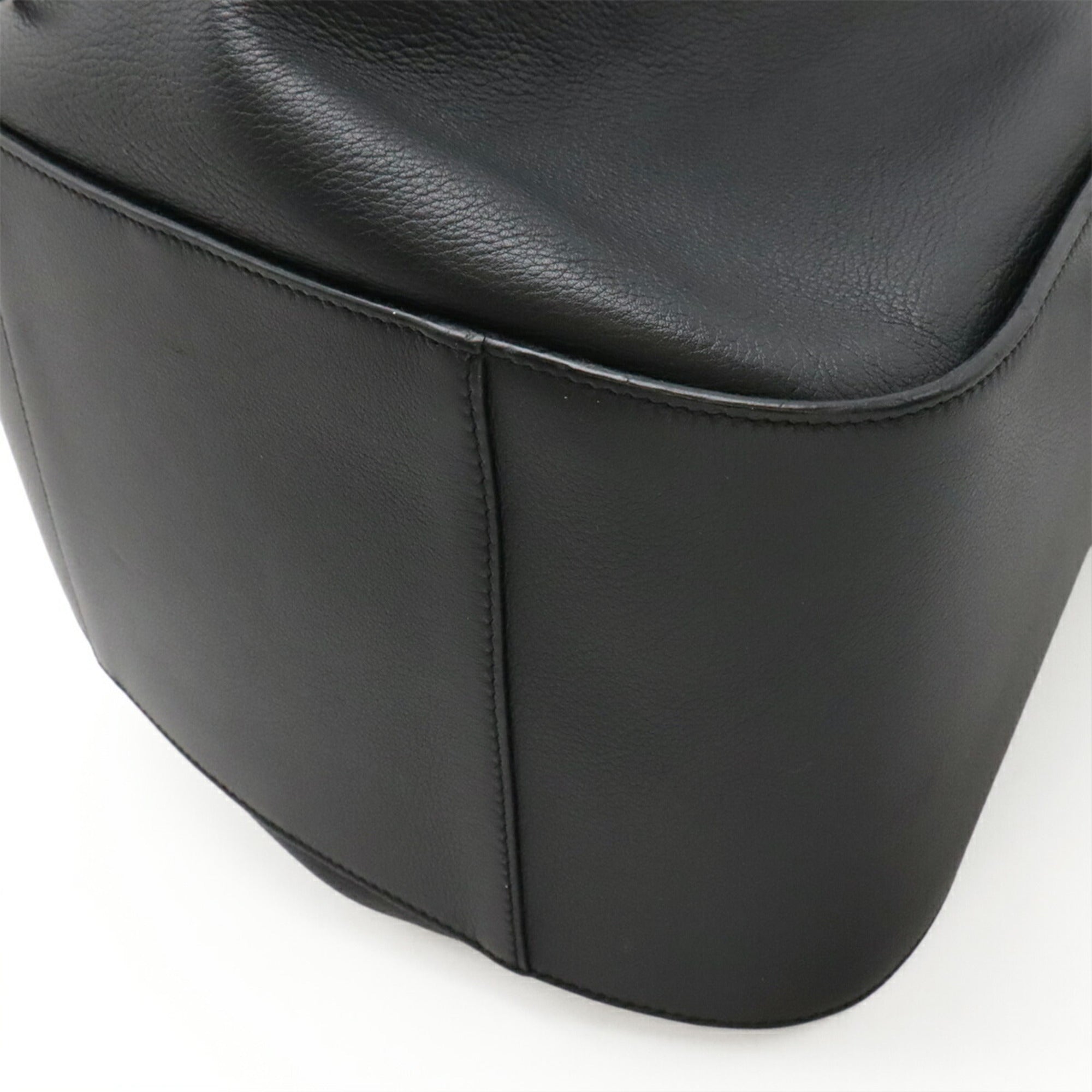 Loewe Hammock Black Leather Handbag Shoulder Bag (Pre-Owned)