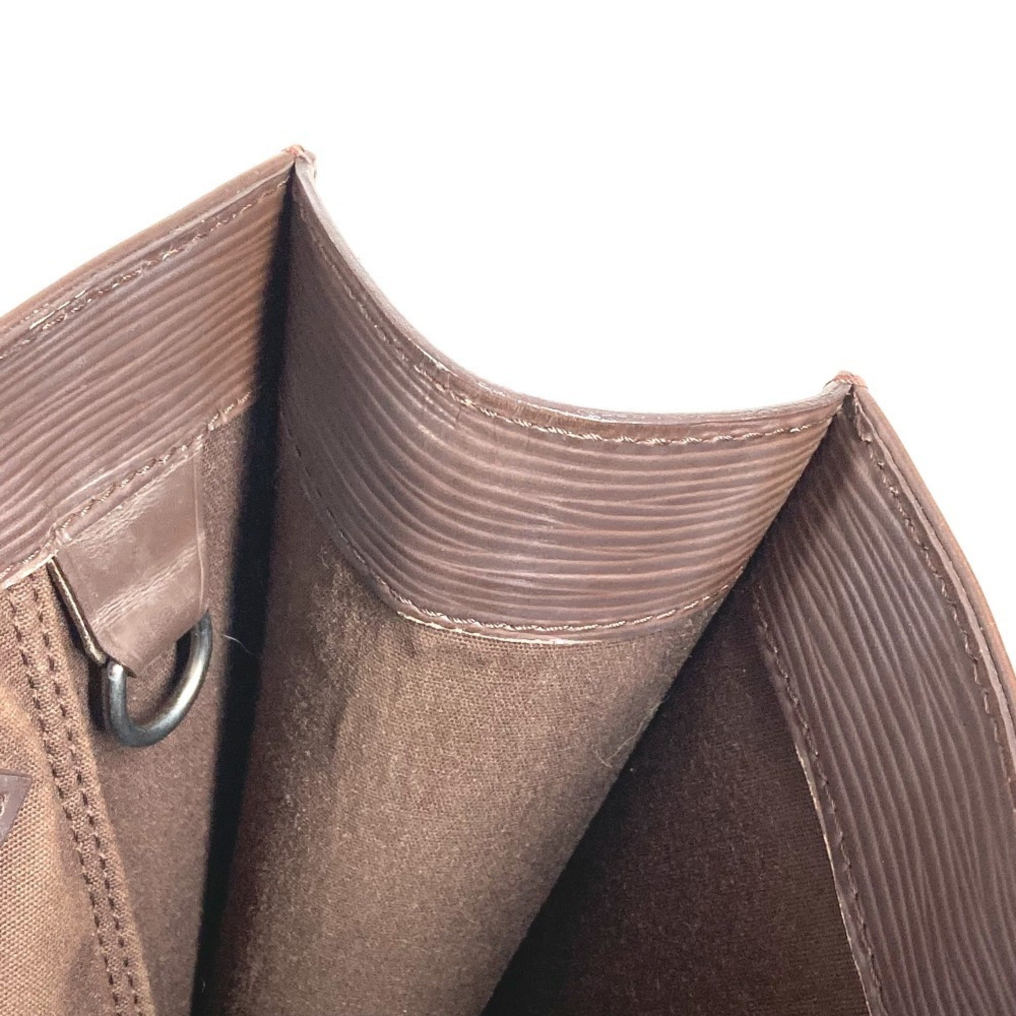Louis Vuitton Epi Brown Moka Epi Leather Handbag Tote Bag (Pre-Owned)