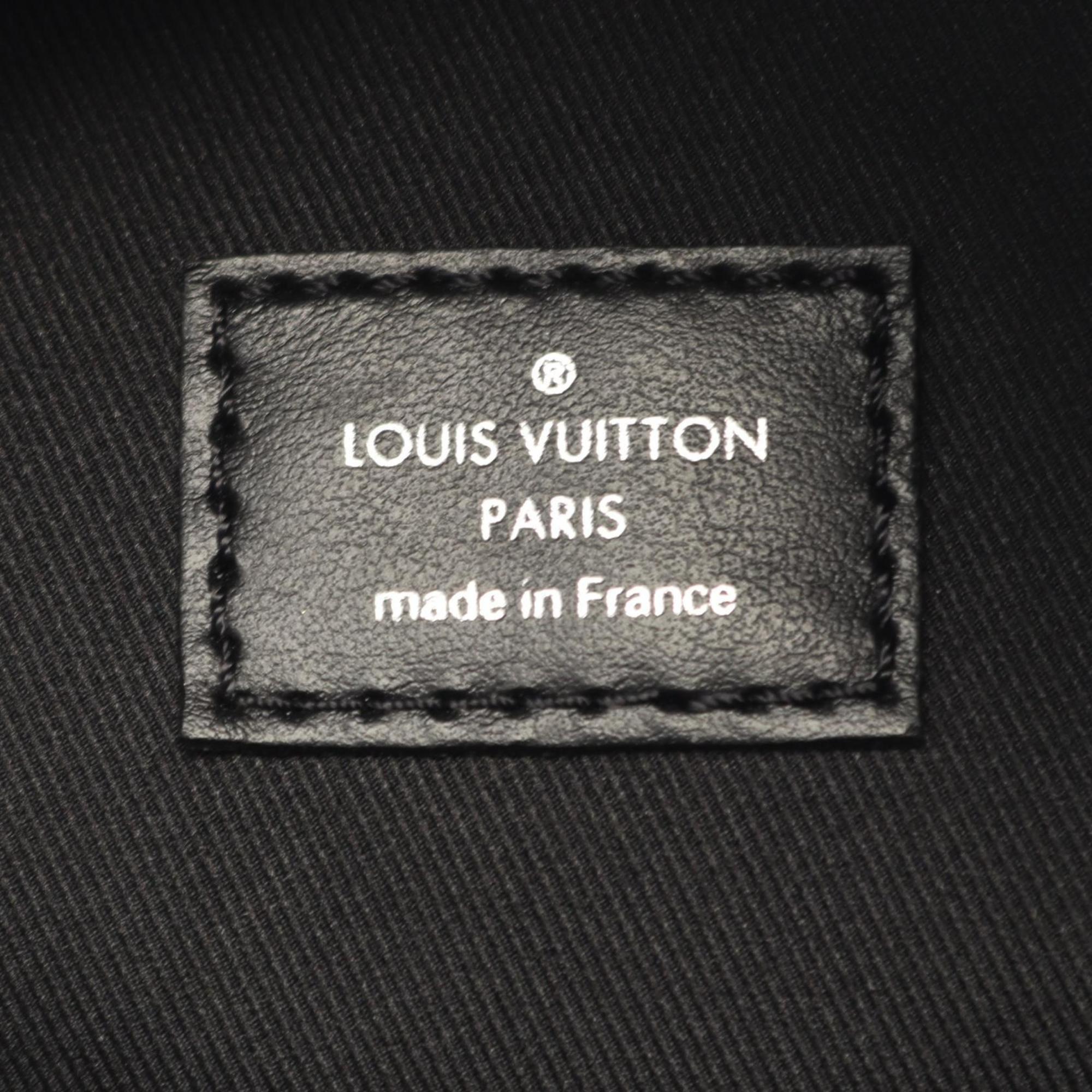 Louis Vuitton Black Brown Monogram Macassar Coated Canvas Leather Backpack (Pre-Owned)