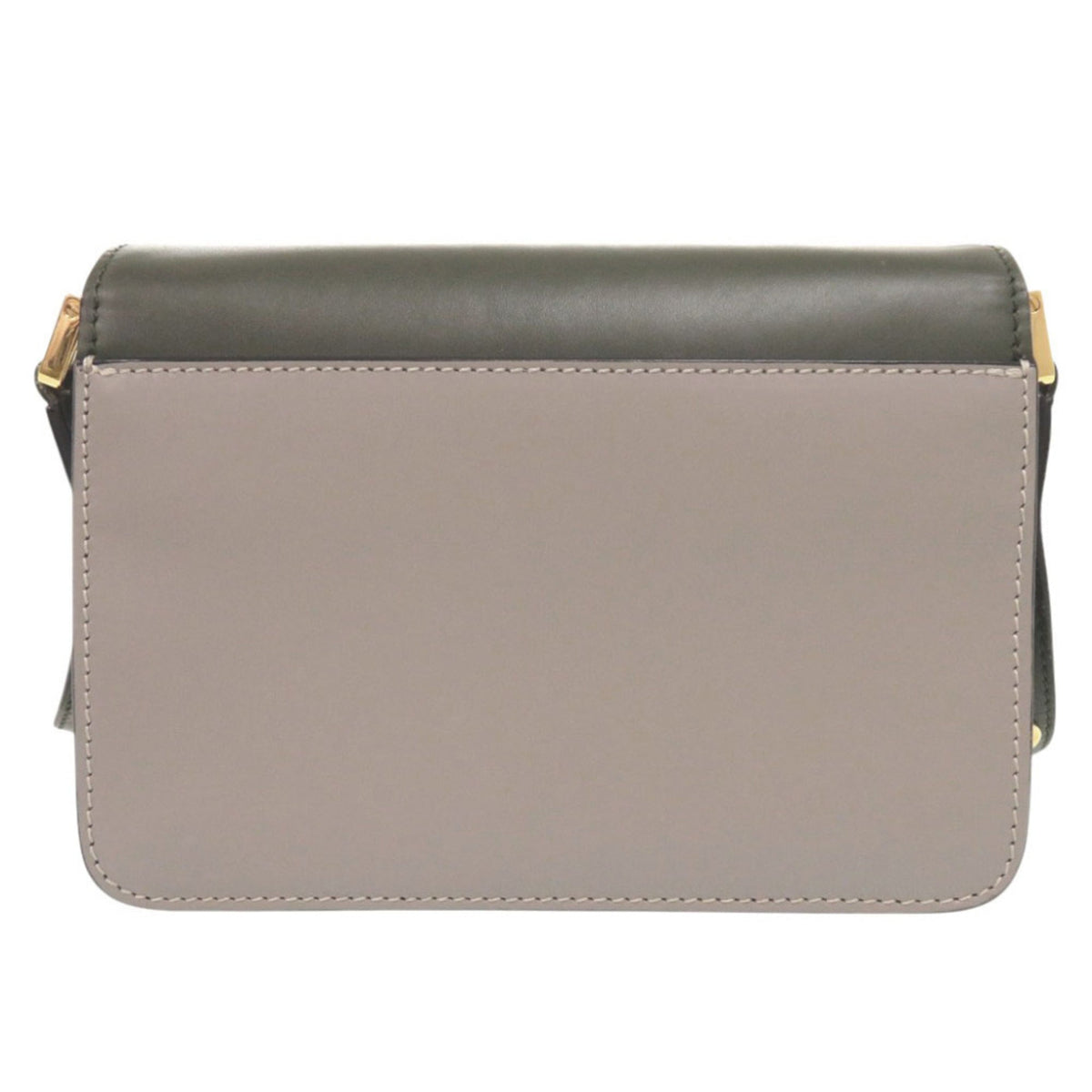 Marni Gray Green Leather Shoulder Bag (Pre-Owned)