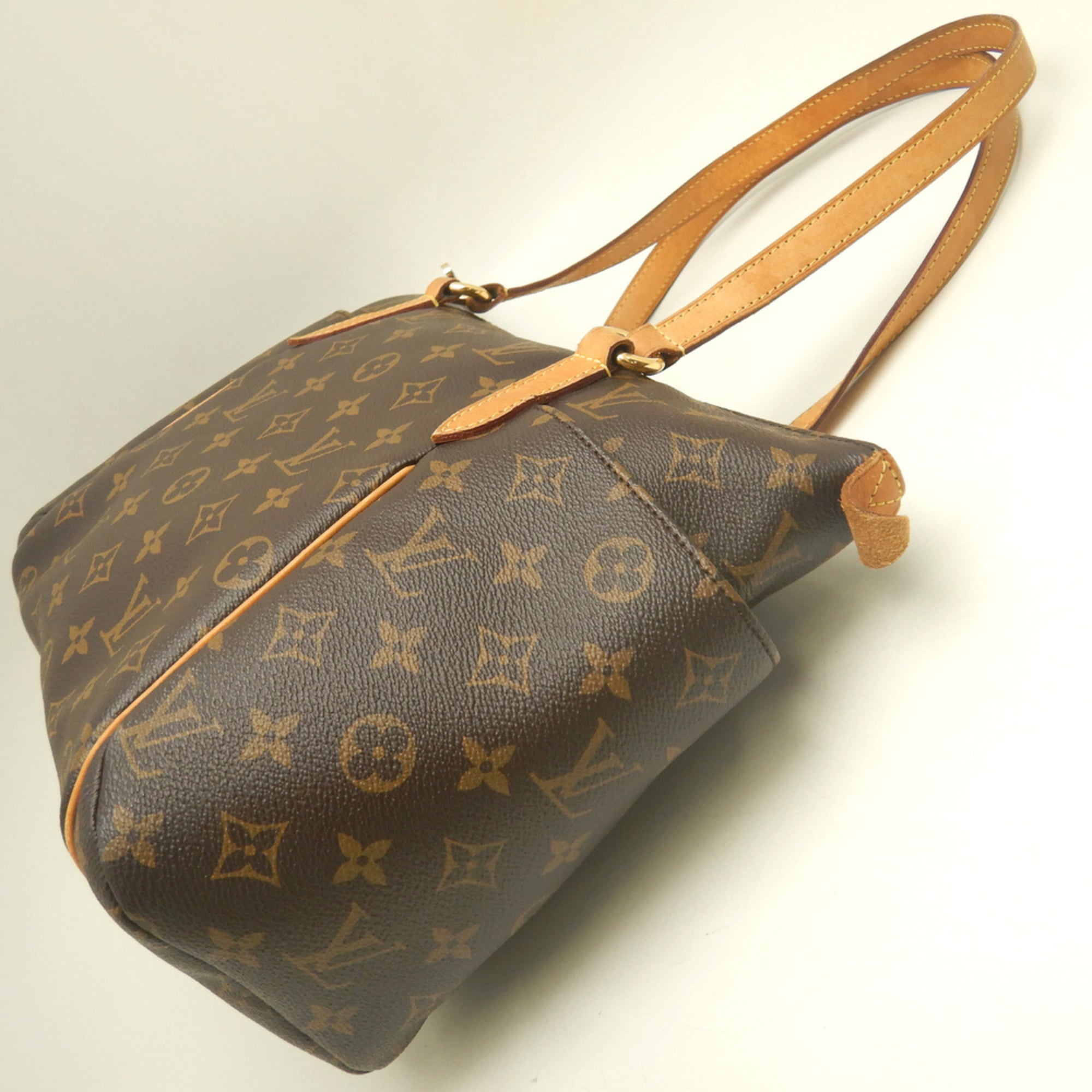 Louis Vuitton Black Brown Monogram Monogram Canvas Tote Bag (Pre-Owned)