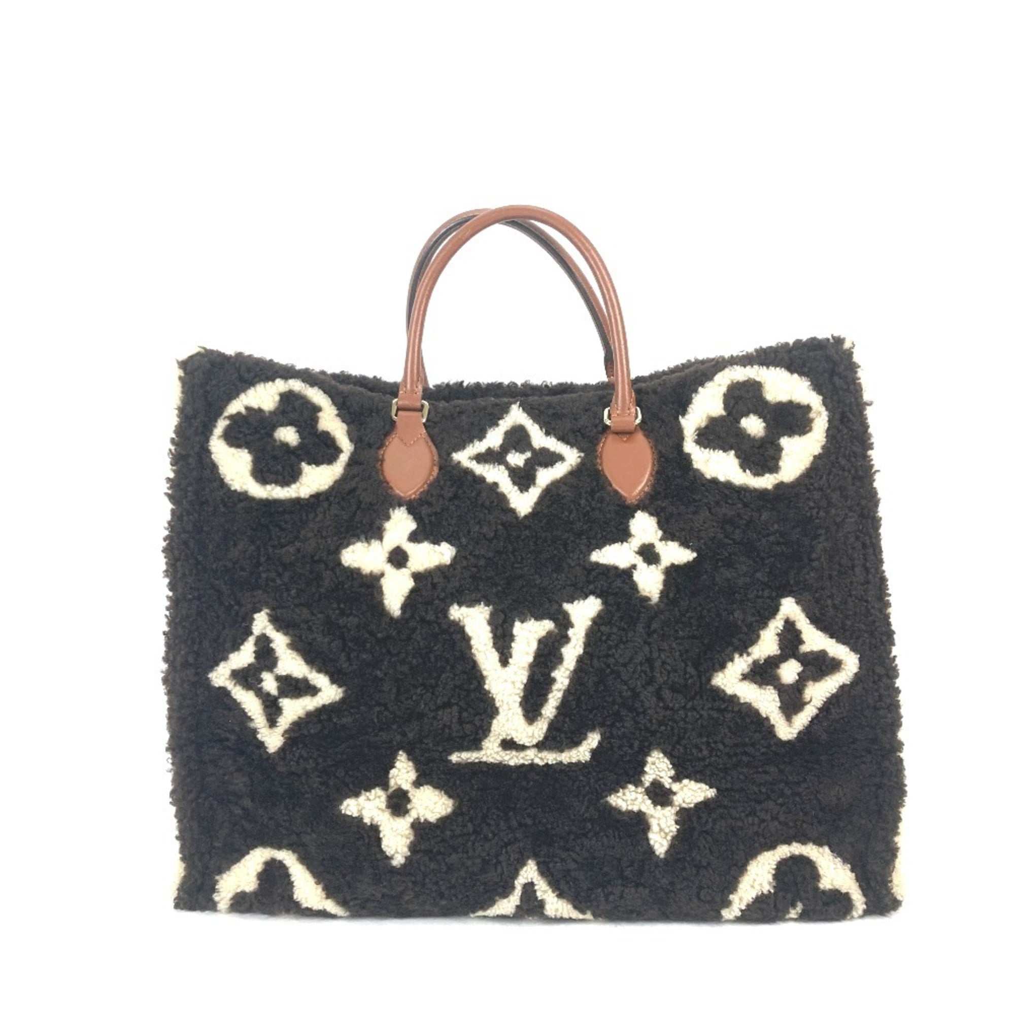 Louis Vuitton Beige Brown Monogram Monogram Shoulder Bag Tote Bag (Pre-Owned)