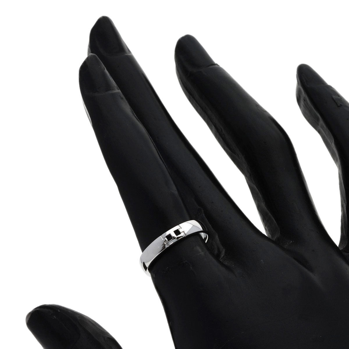 Hermes White Gold (18K) Band Ring (Pre-Owned)