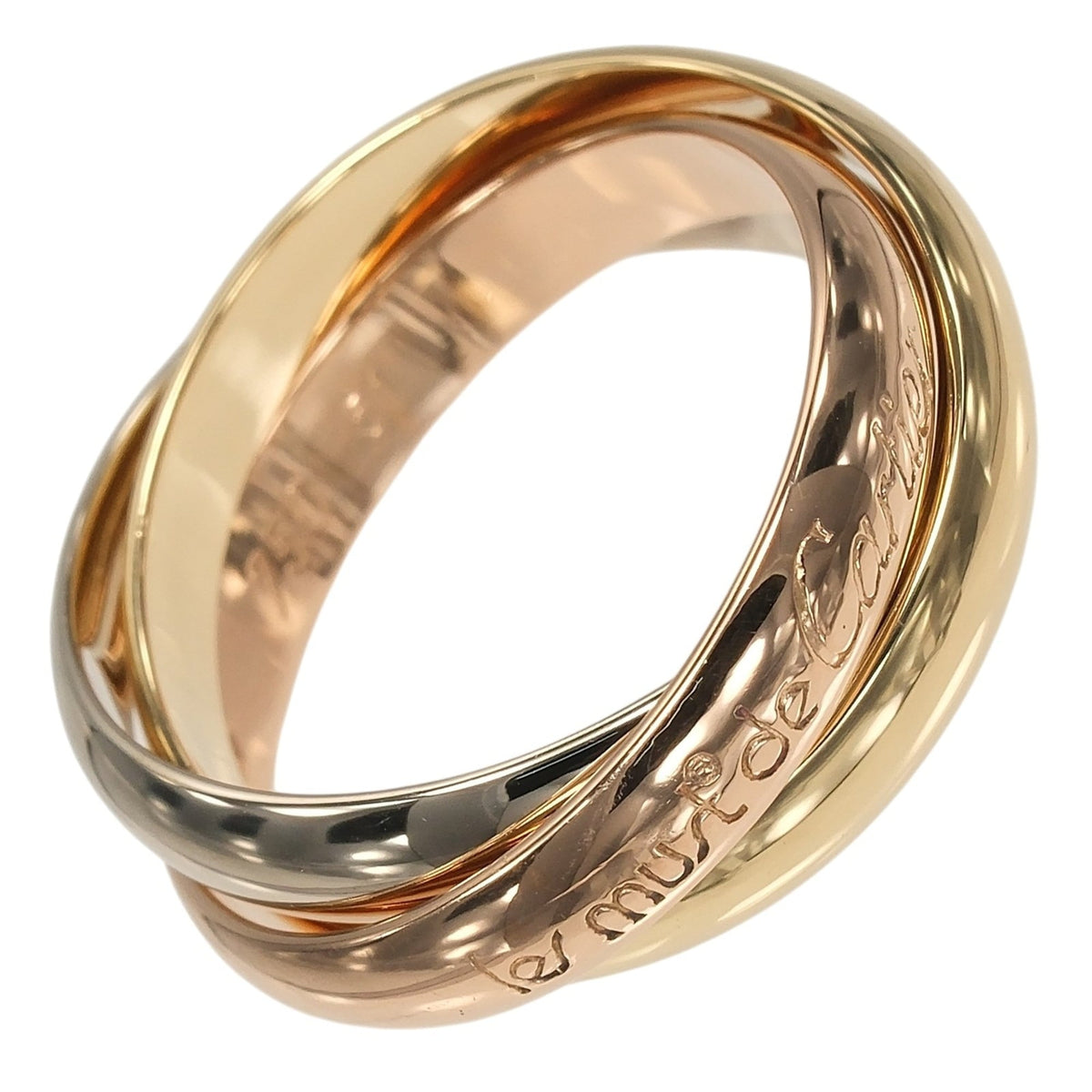 Cartier Trinity Yellow Gold (18K) Pink Gold (18K) White Gold (18K) Band Ring (Pre-Owned)
