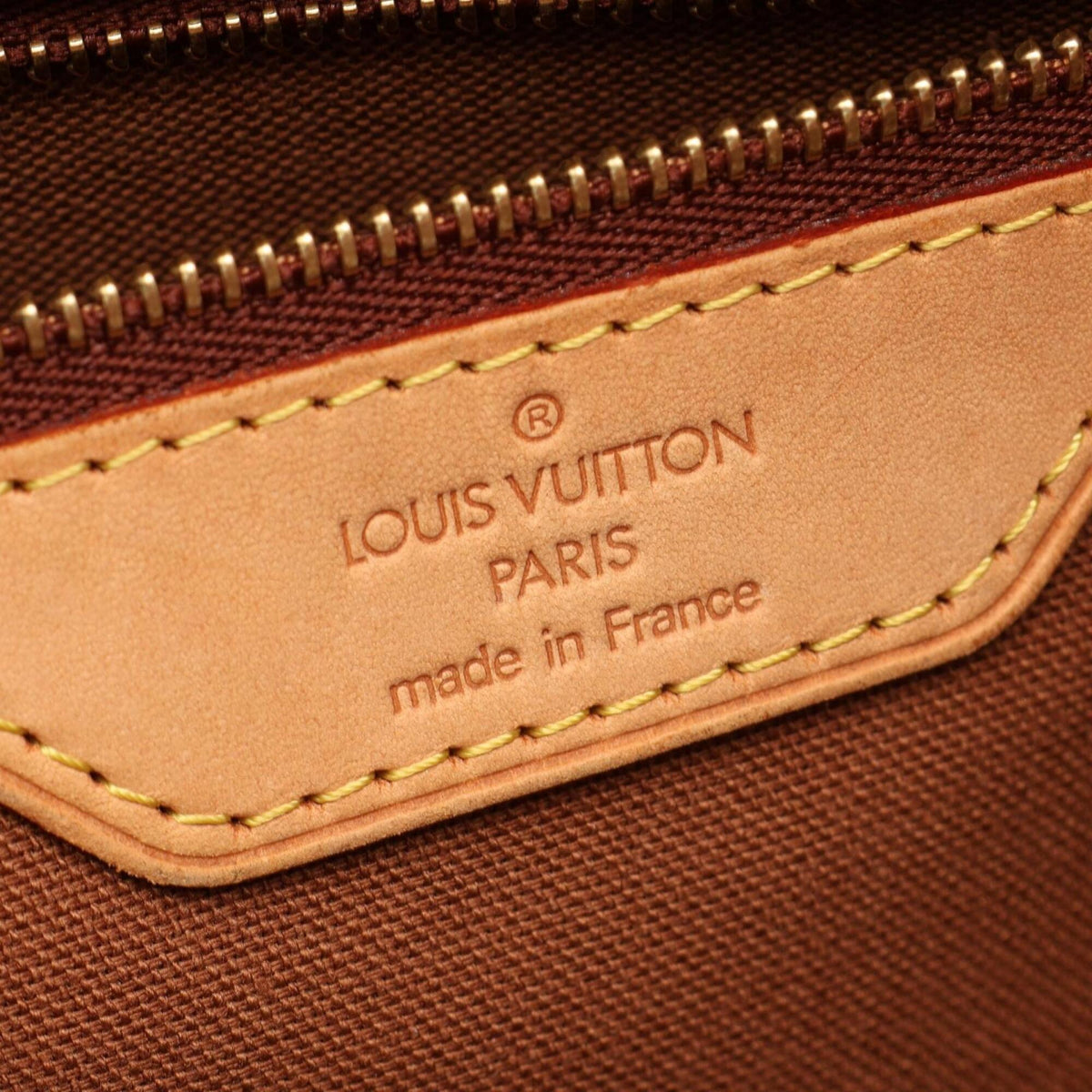 Louis Vuitton Brown Monogram Coated Canvas Leather Handbag Shoulder Bag (Pre-Owned)