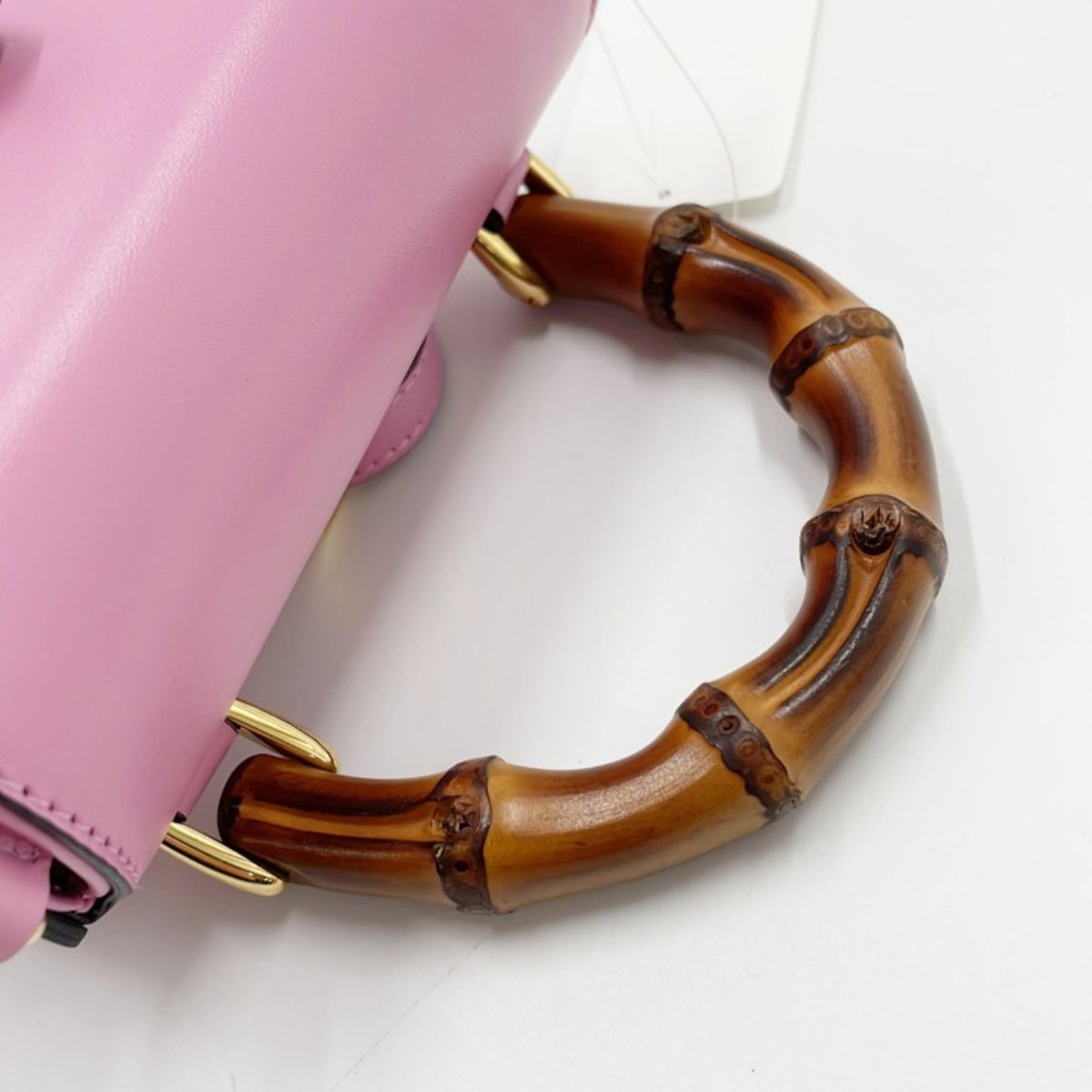Gucci Pink Leather Handbag Shoulder Bag Tote Bag (Pre-Owned)
