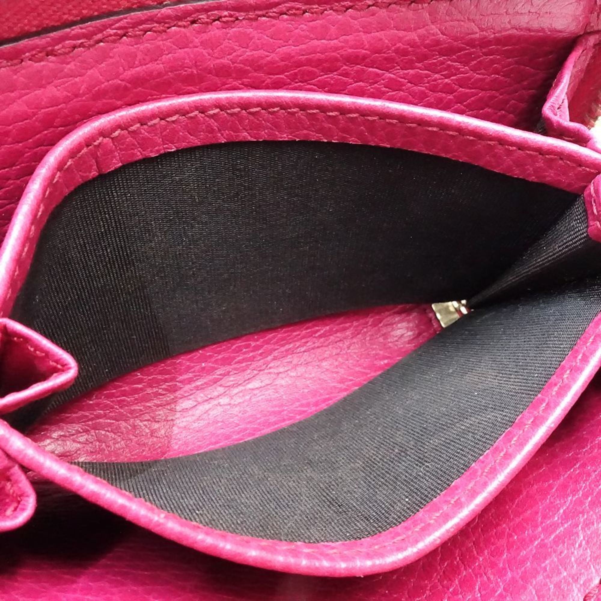 Gucci Pink Leather Coin Purse/Coin Case (Pre-Owned)