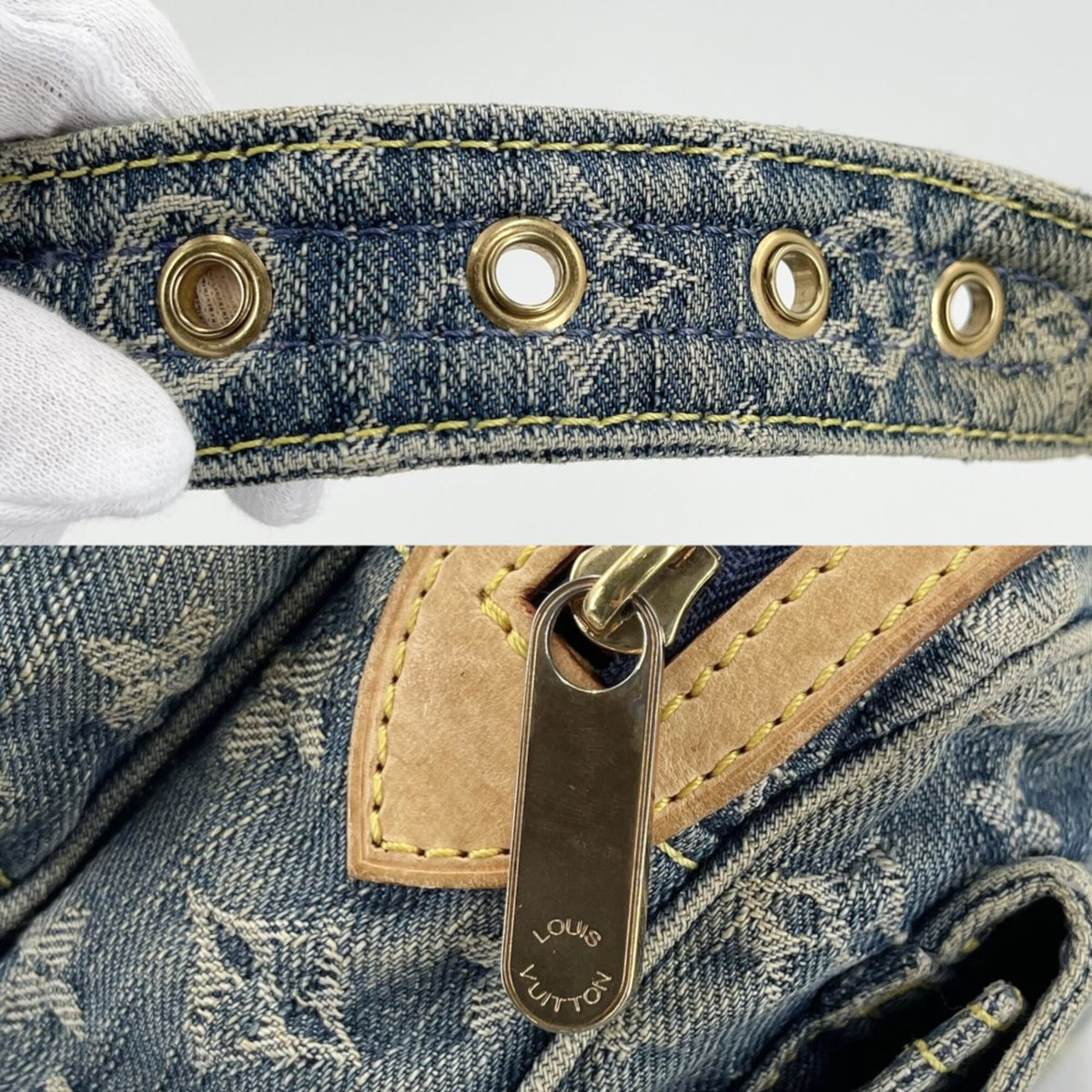Louis Vuitton Monogram Denim Blue Monogram Denim Fanny Pack (Pre-Owned)