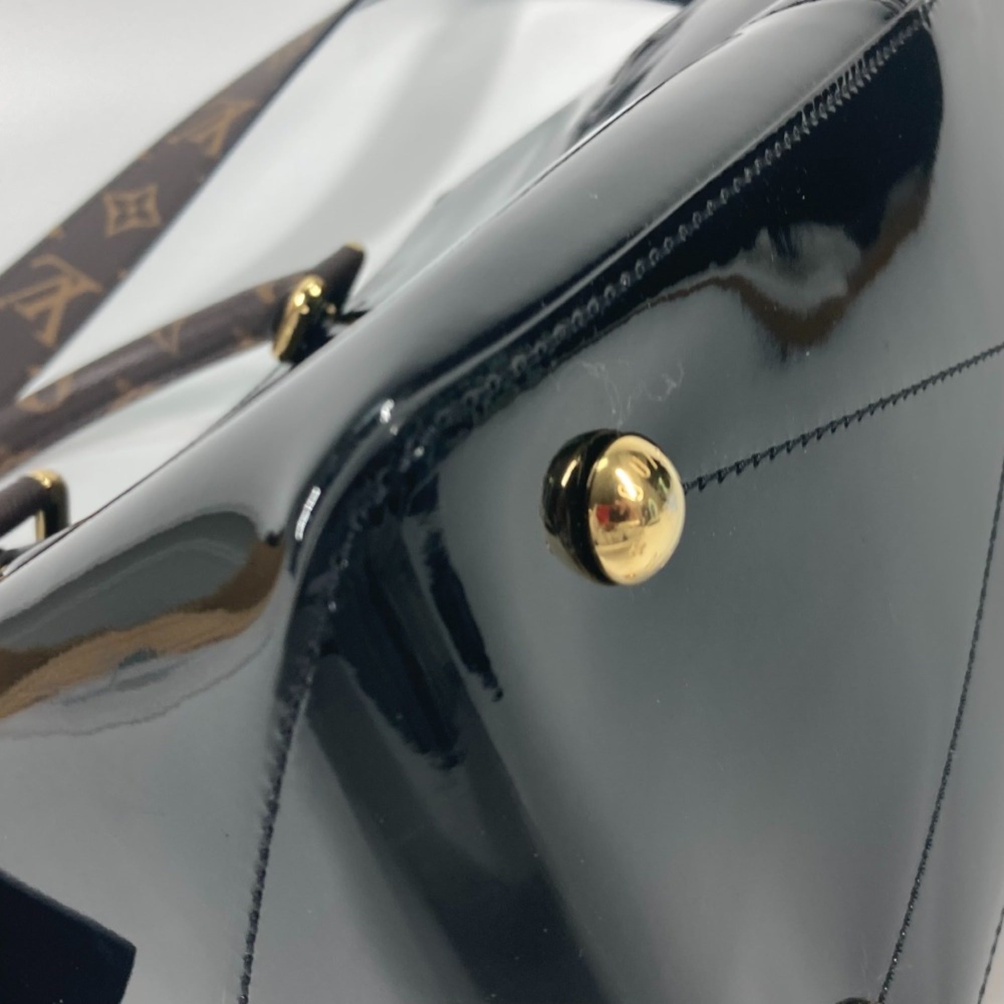 Louis Vuitton Black Brown Monogram Noir Vernis Shoulder Bag Tote Bag (Pre-Owned)