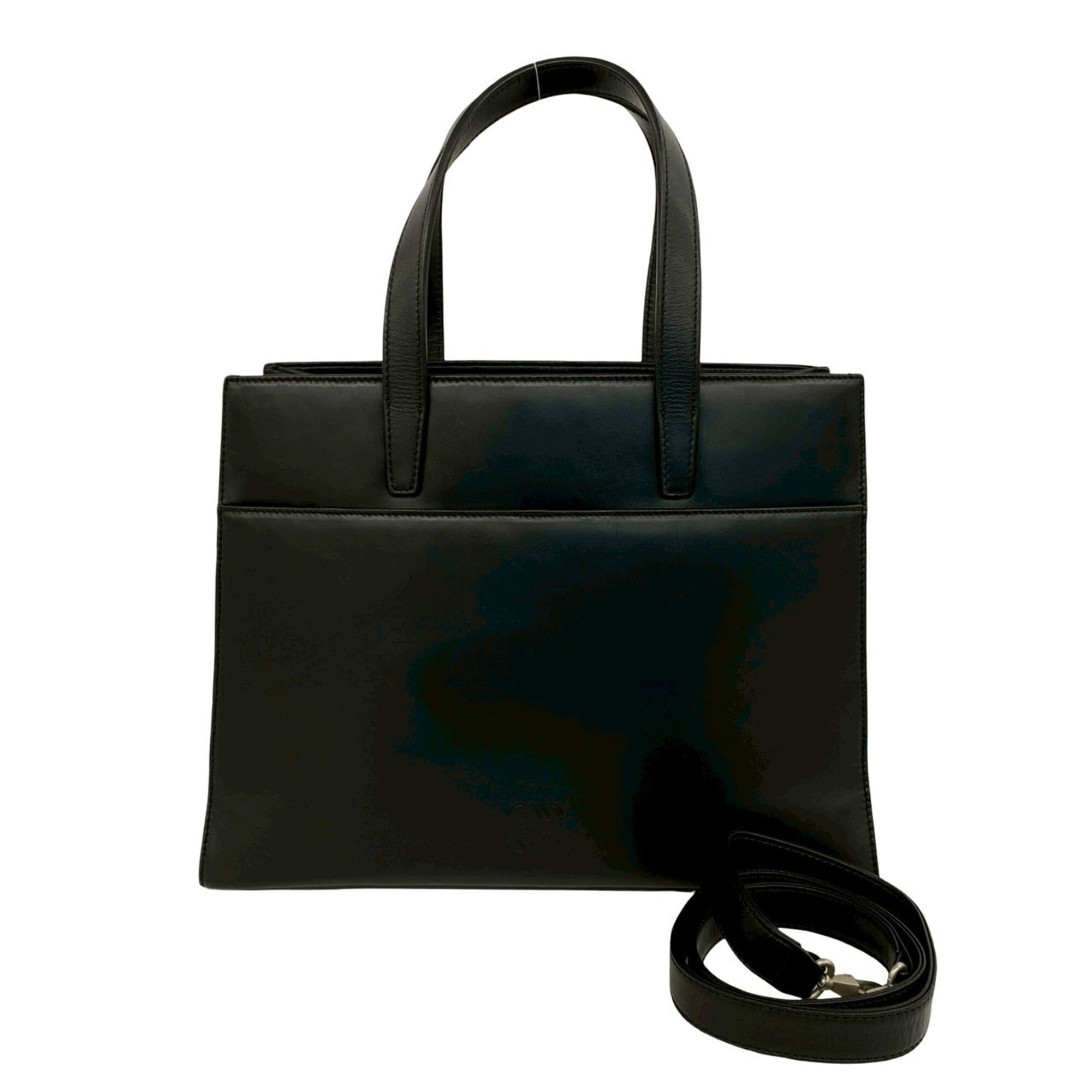 Loewe Black Leather Handbag Shoulder Bag Tote Bag (Pre-Owned)