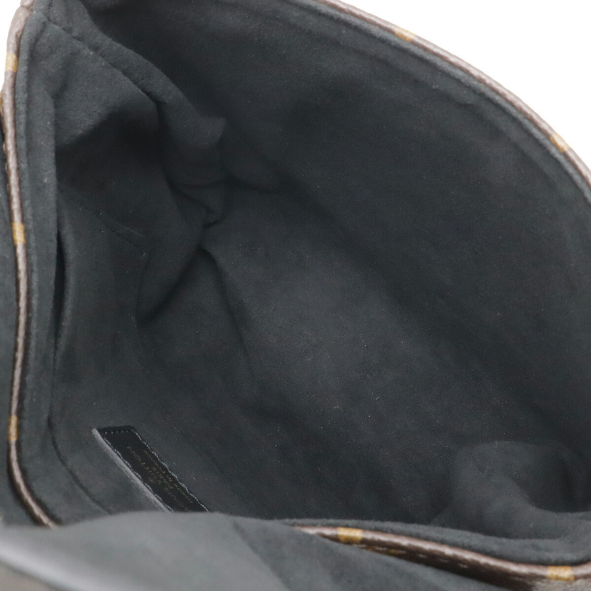 Louis Vuitton Noir Monogram Canvas Leather Handbag Shoulder Bag (Pre-Owned)