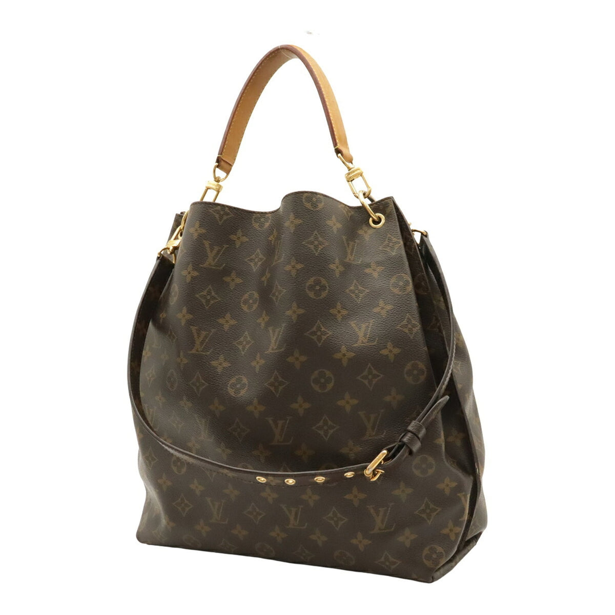 Louis Vuitton Brown Vinyl Handbag Shoulder Bag (Pre-Owned)