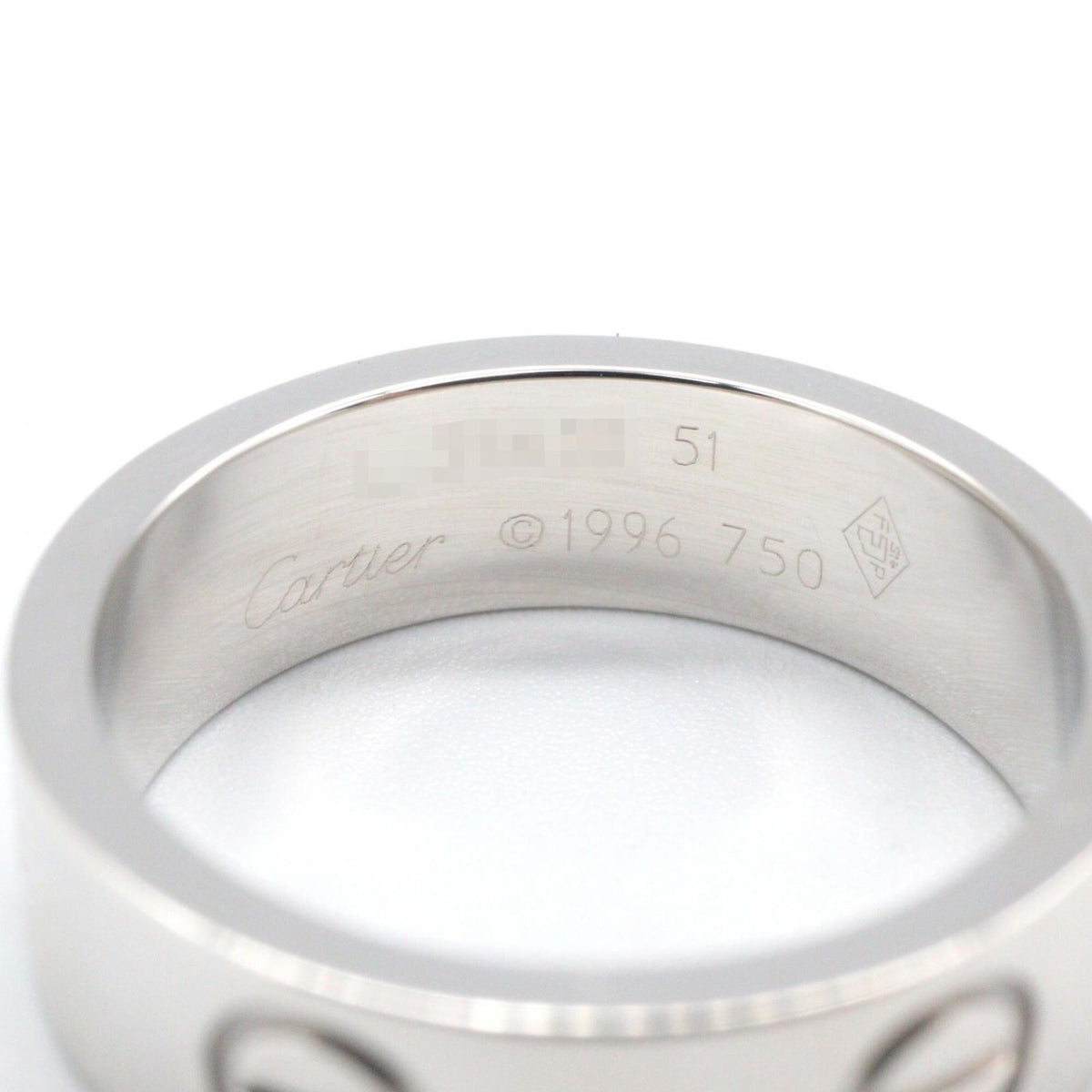 Cartier Silver White Gold (18K) Band Ring (Pre-Owned)