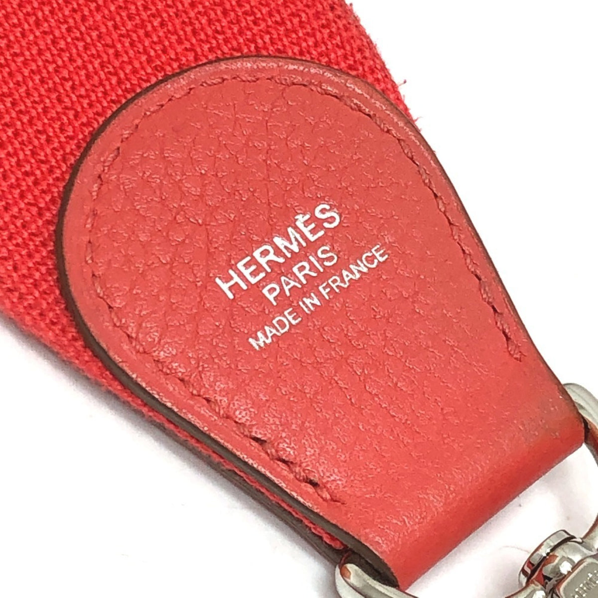 Hermes Red Color Taurillon Clemence Leather Shoulder Bag (Pre-Owned)