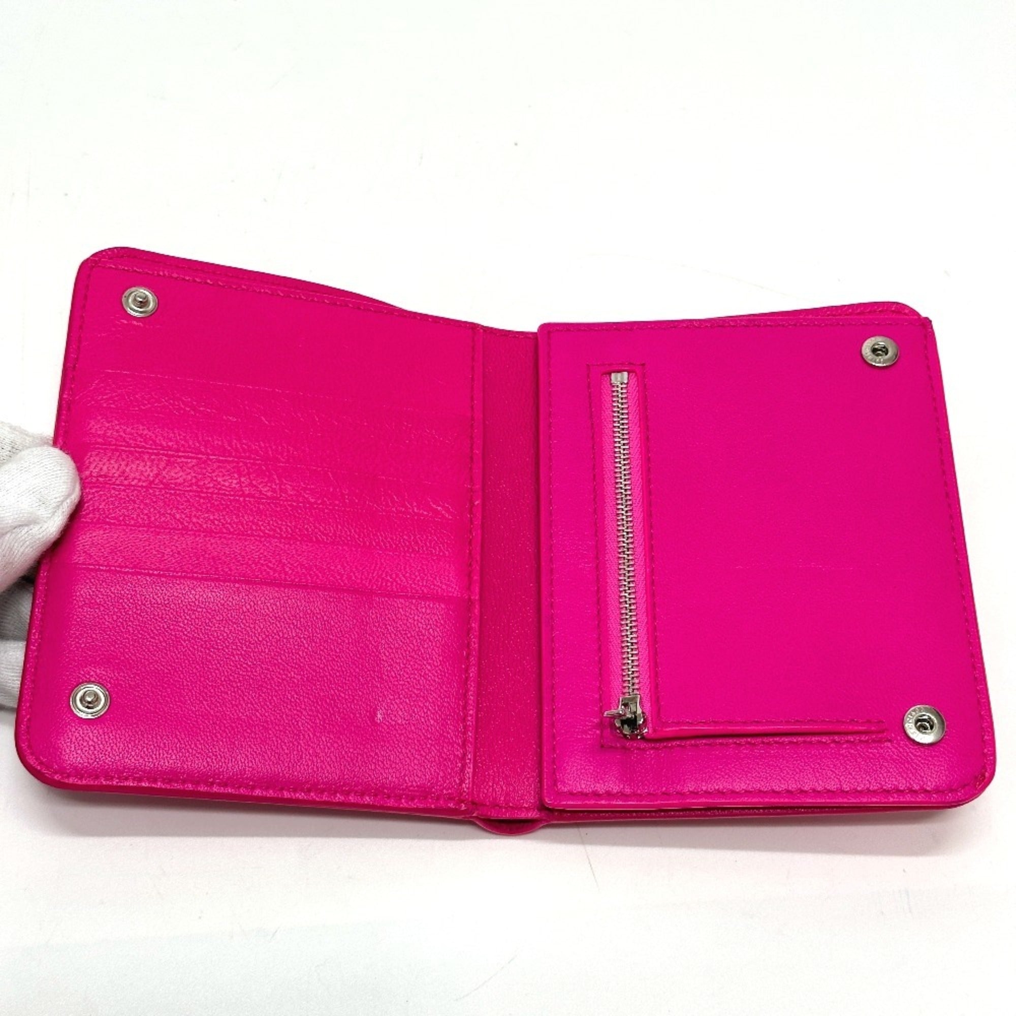 Balenciaga Pink Leather Wallet (Bi-Fold) (Pre-Owned)