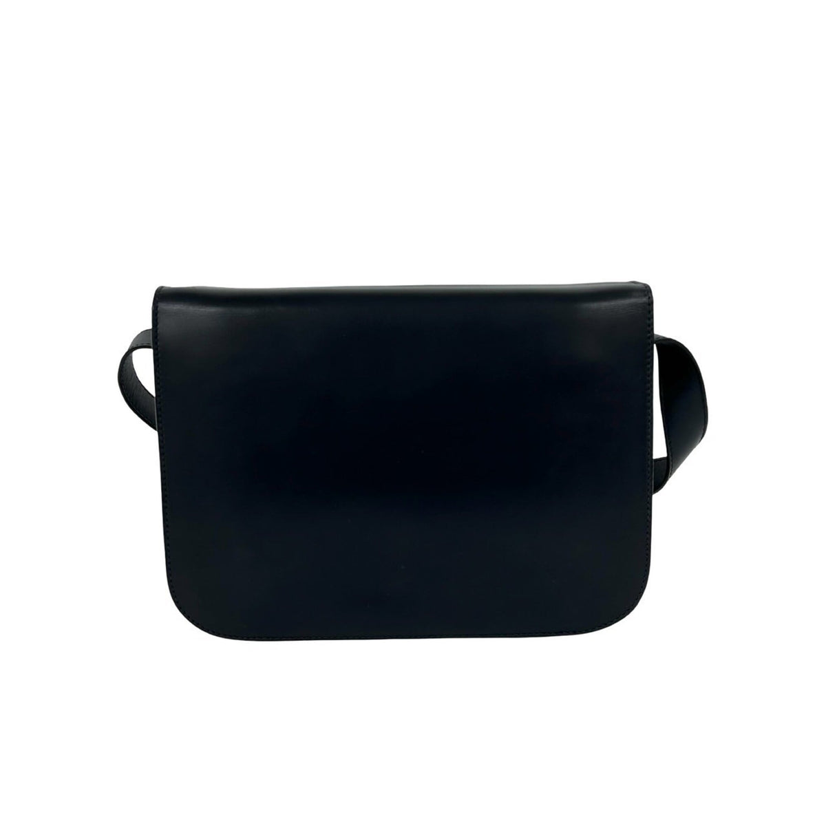 Celine Navy Leather Pochette Shoulder Bag (Pre-Owned)