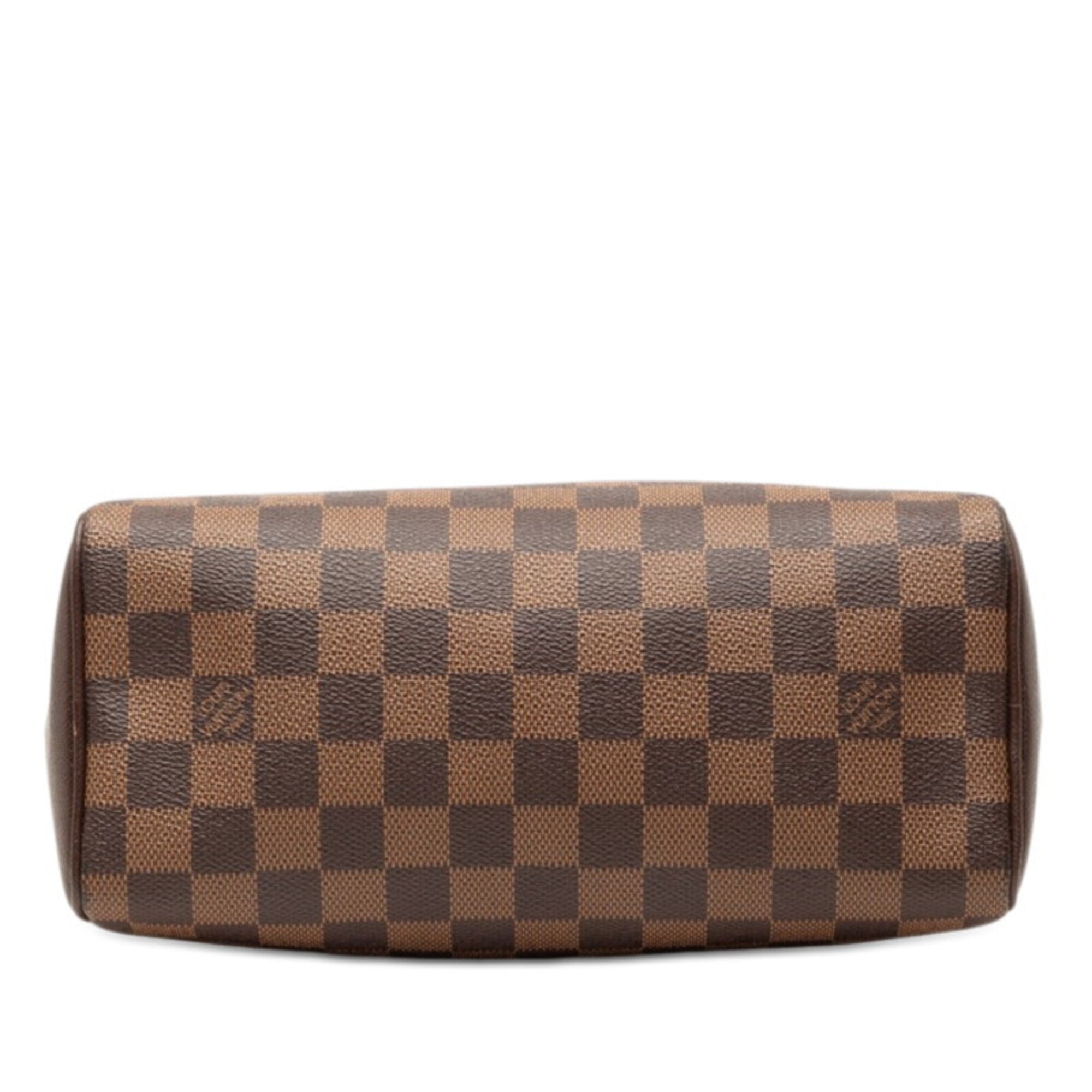 Louis Vuitton Damier Brown Damier Canvas Leather Handbag (Pre-Owned)