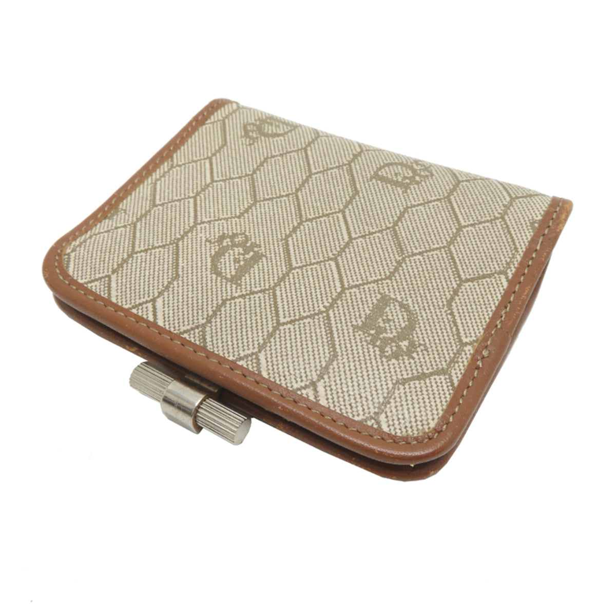 Christian Dior Beige Brown Pvc Coin Purse/Coin Case (Pre-Owned)