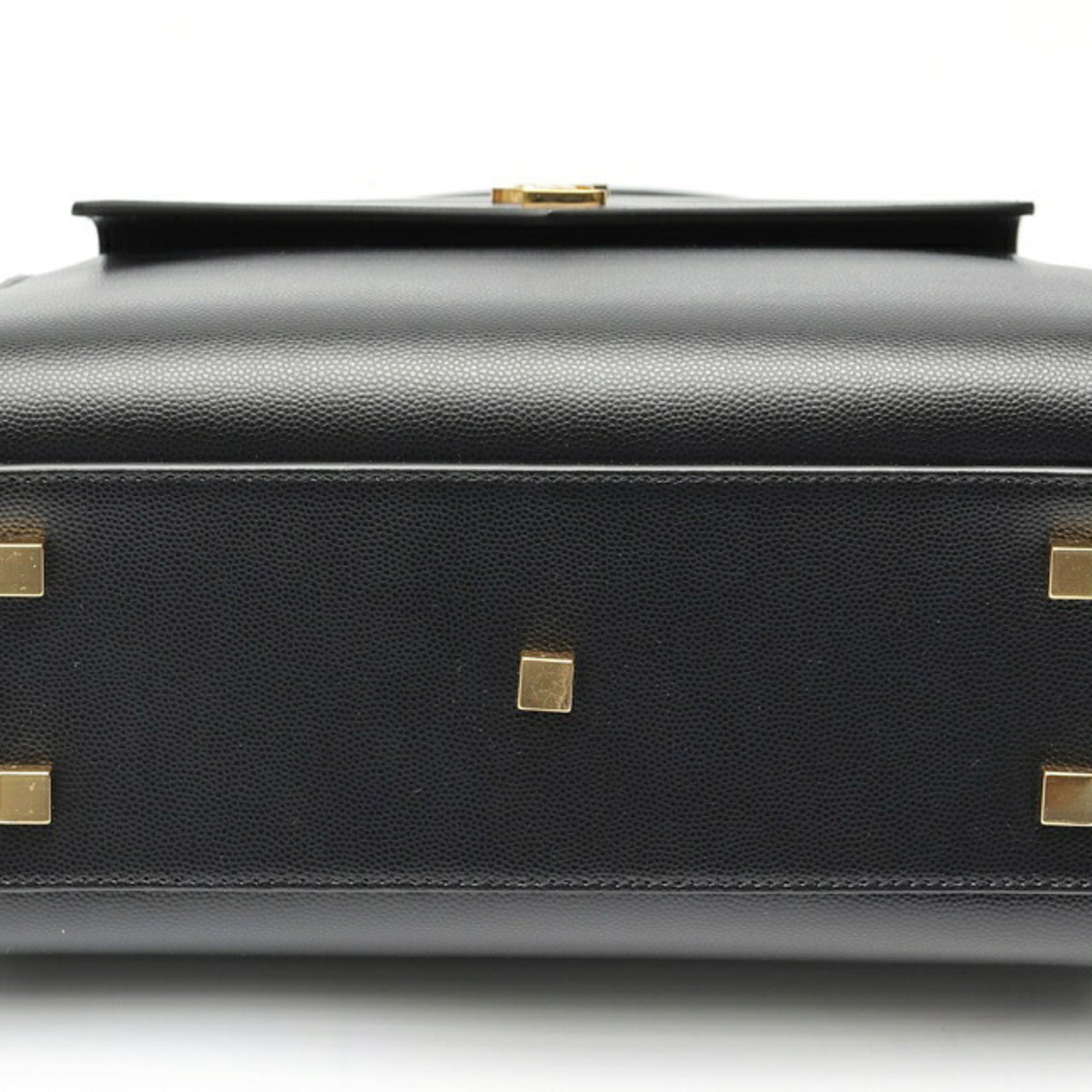 Saint Laurent Black Leather Handbag (Pre-Owned)