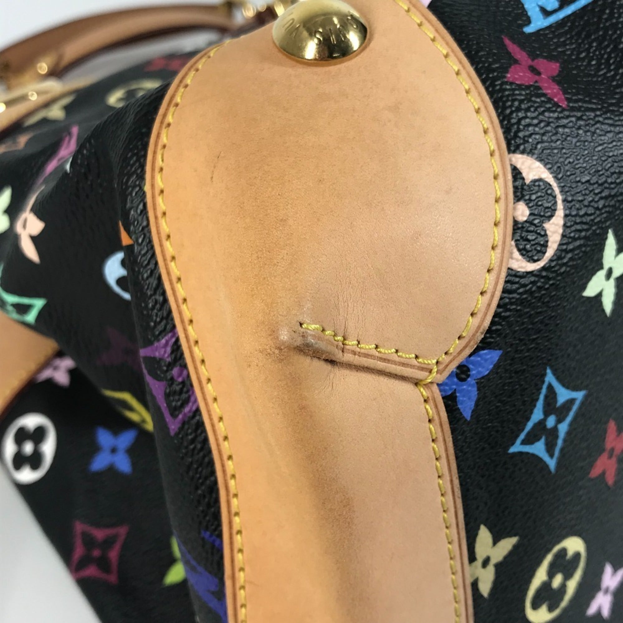 Louis Vuitton Black Multi-Color Noir Monogram Multicolore Canvas Shoulder Bag Tote Bag (Pre-Owned)