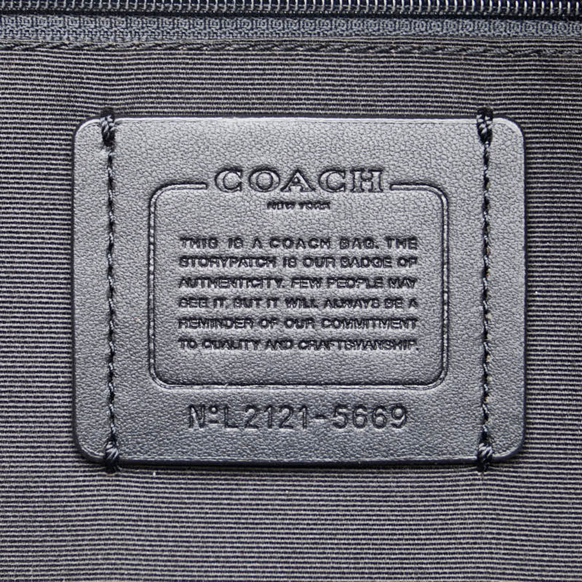 Coach Black Leather Backpack (Pre-Owned)