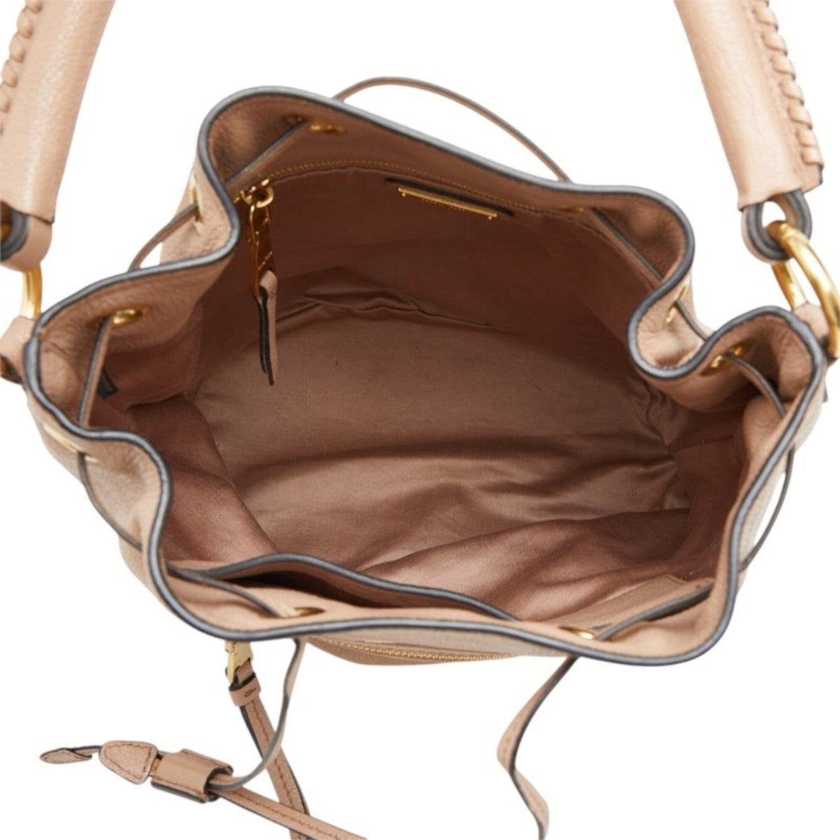 Miu Miu Pink Beige Leather Handbag (Pre-Owned)