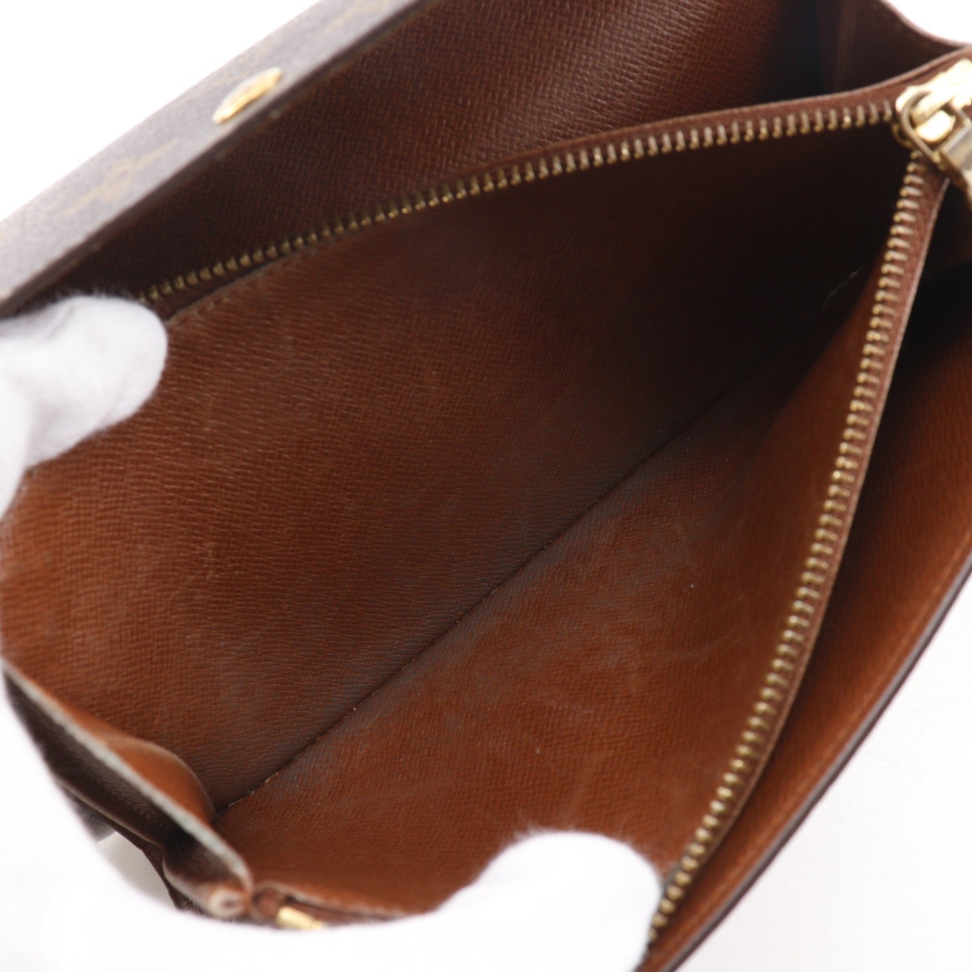 Louis Vuitton Monogram Brown Monogram Long Wallet (Bi-Fold) (Pre-Owned)