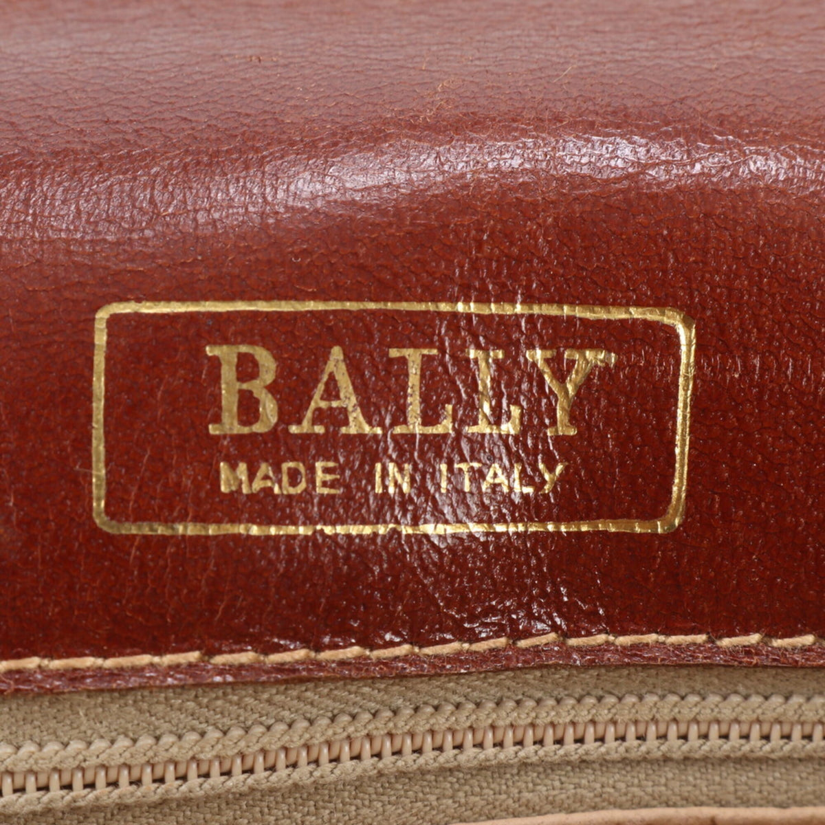 Bally Brown Leather Crossbody Bag Handbag Shoulder Bag Tote Bag (Pre-Owned)