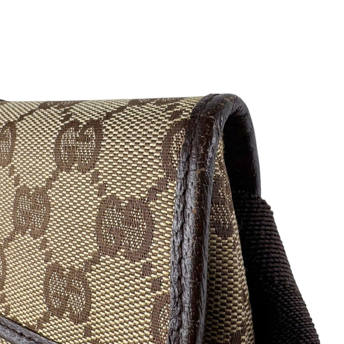 Gucci Brown Gg Canvas Fanny Pack Sling Bag (Pre-Owned)