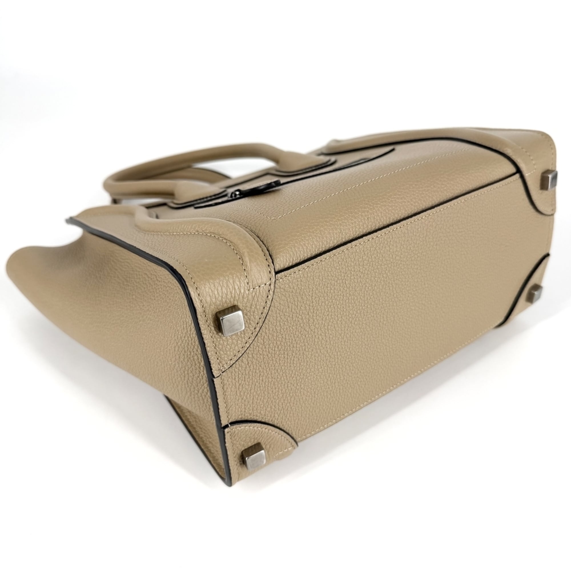 Celine Brown White Leather Handbag (Pre-Owned)