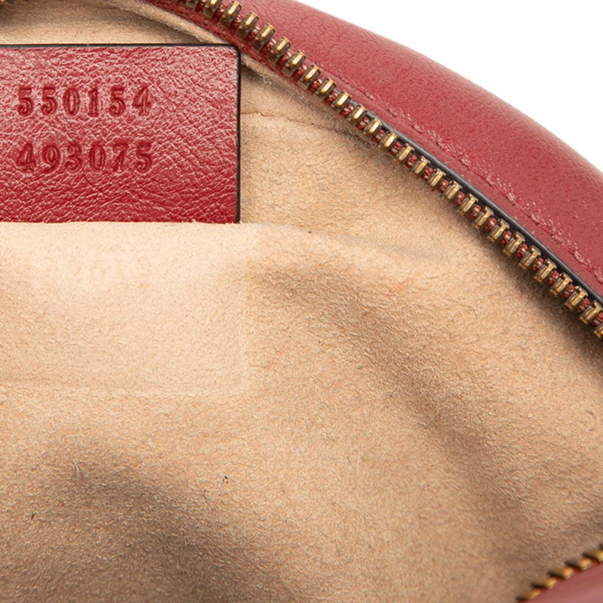 Gucci Gg Marmont Red Color Leather Shoulder Bag (Pre-Owned)