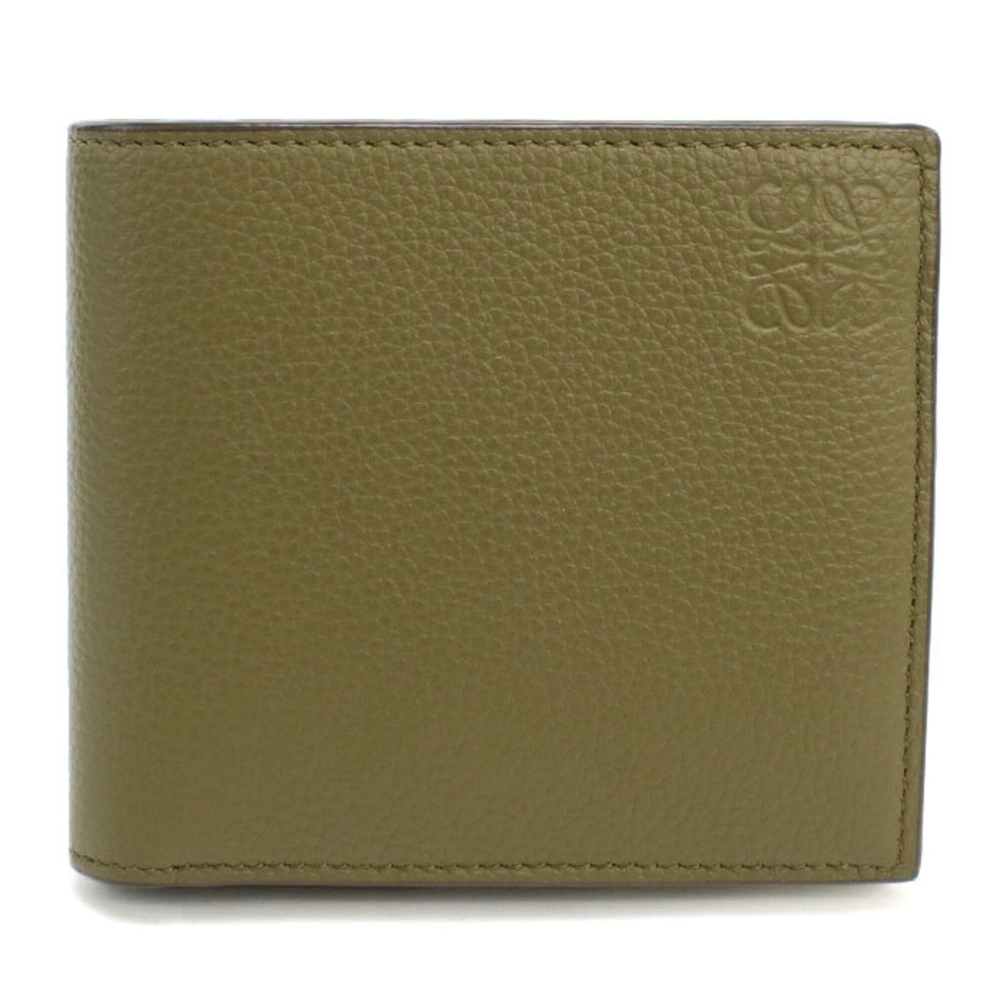 Loewe Khaki Leather Wallet (Bi-Fold) (Pre-Owned)