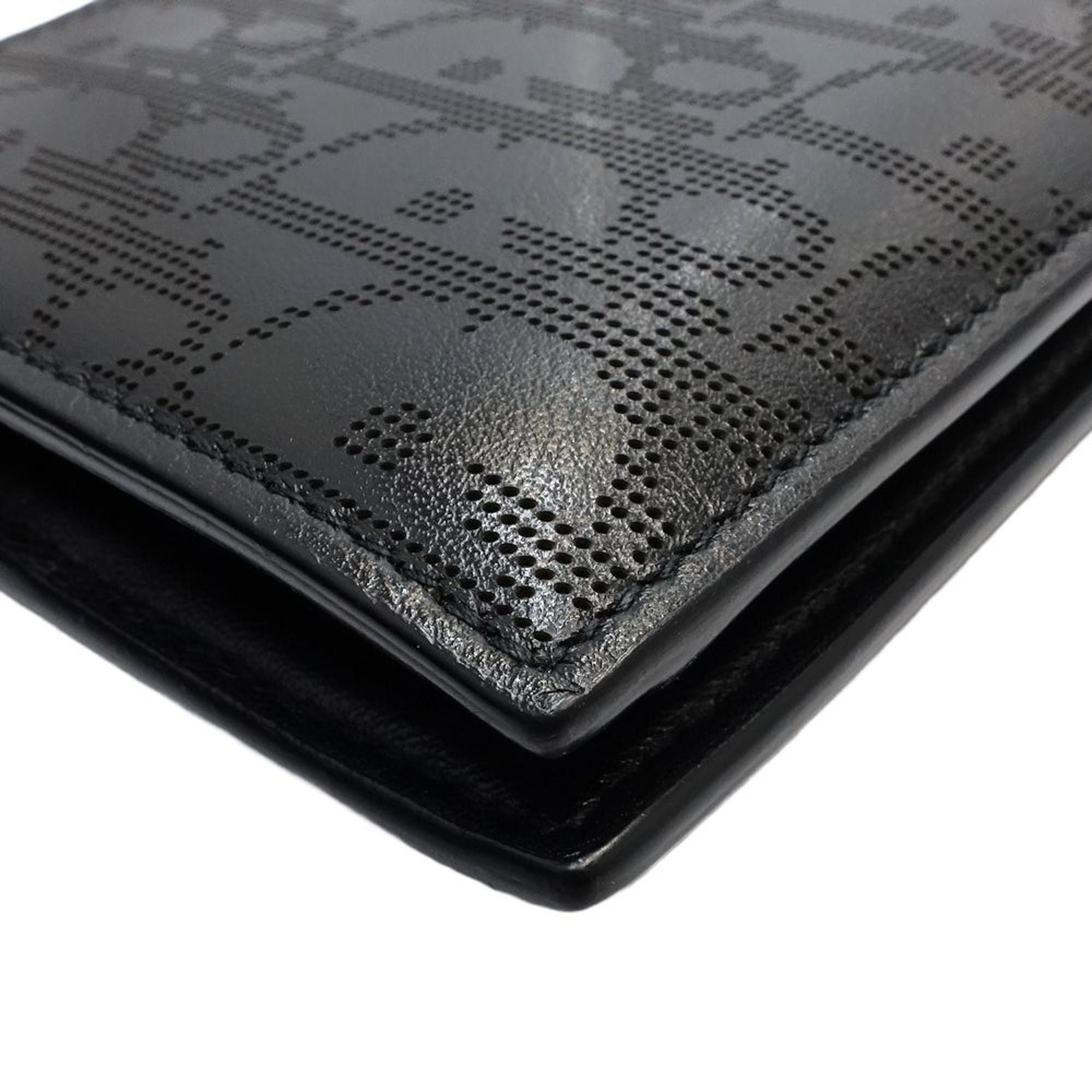 Christian Dior Black Leather Wallet (Bi-Fold) (Pre-Owned)